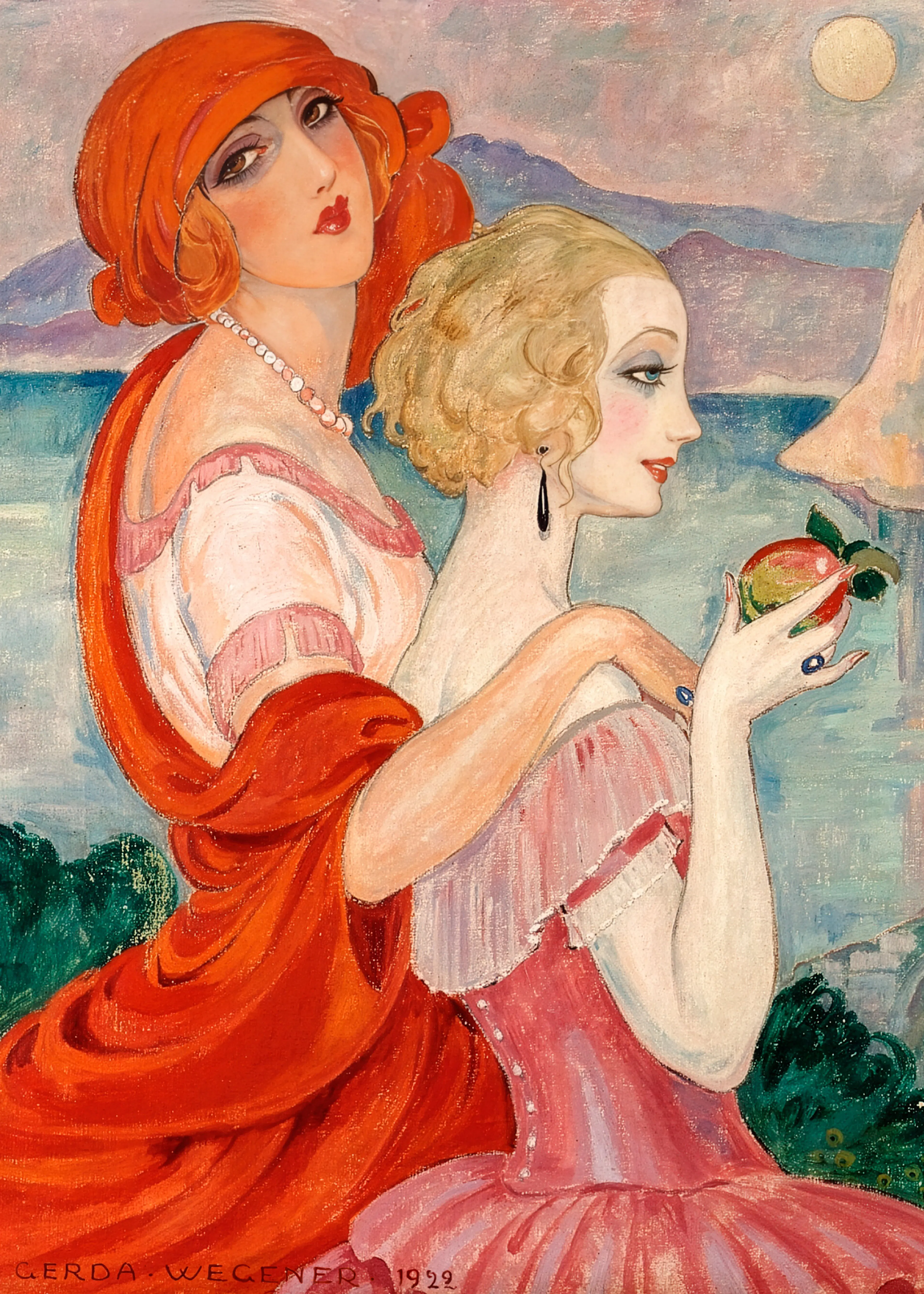 Gerda Wegener - 아나카프리로 가는 길 포스터 0