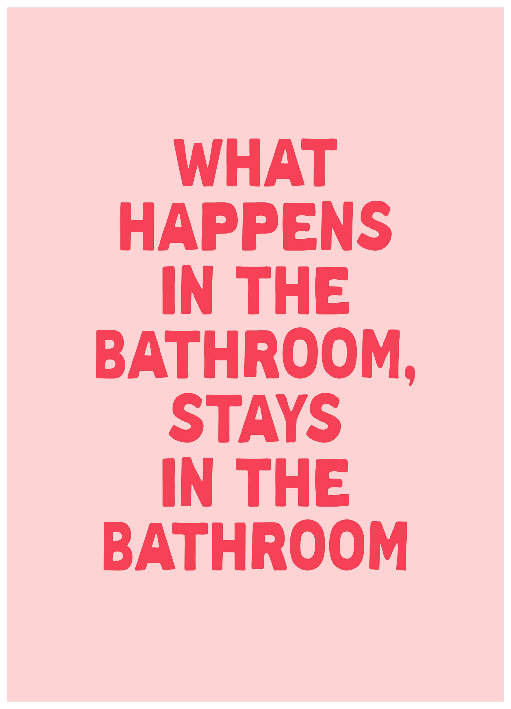 Bathroom Secrets Poster (70x100 cm) - Poster Store
