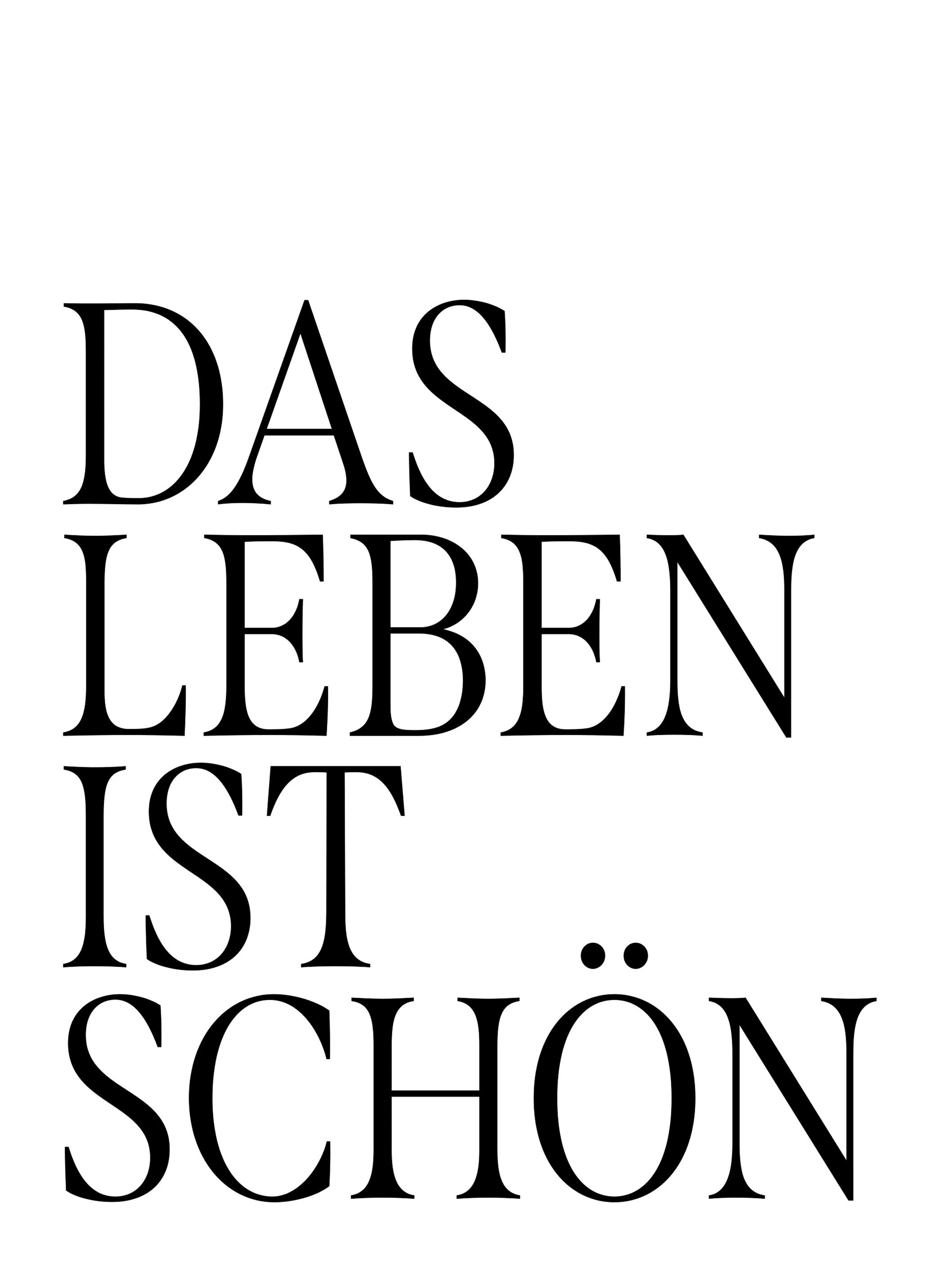 Het Leven Is Mooi Poster (70x100 cm) - Poster Store