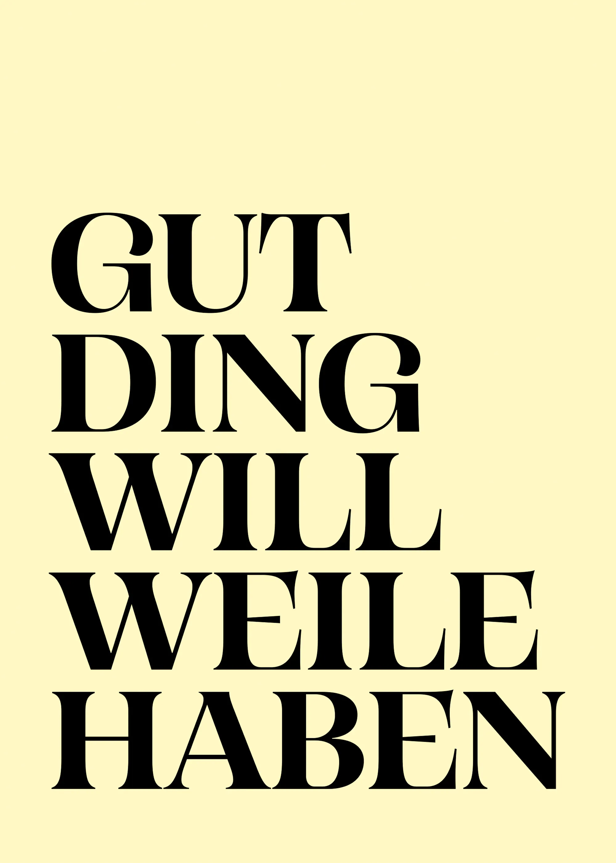 Gut Ding Poster 0