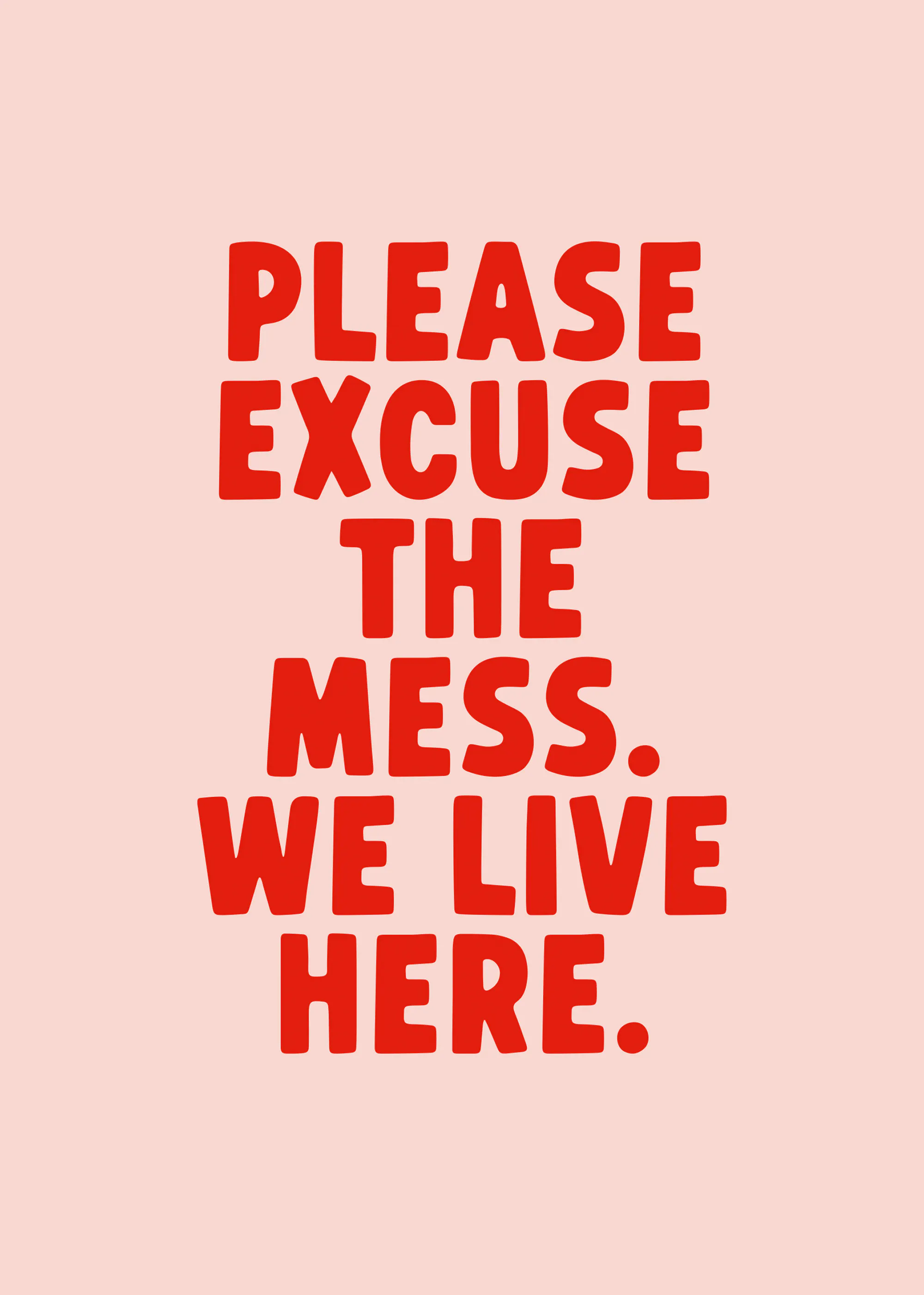 Excuse The Mess Poster 0