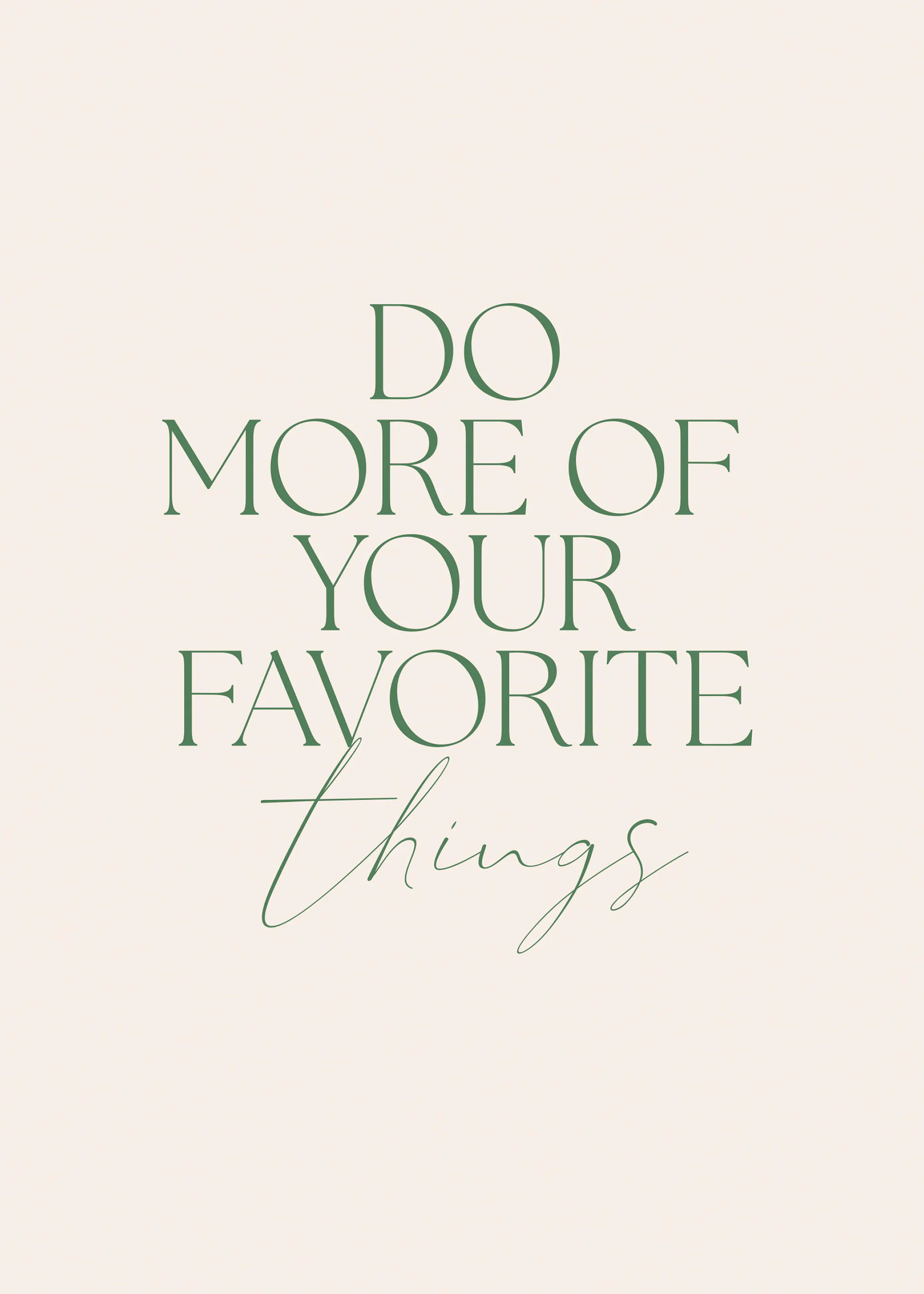 Favorite Things Poster 0