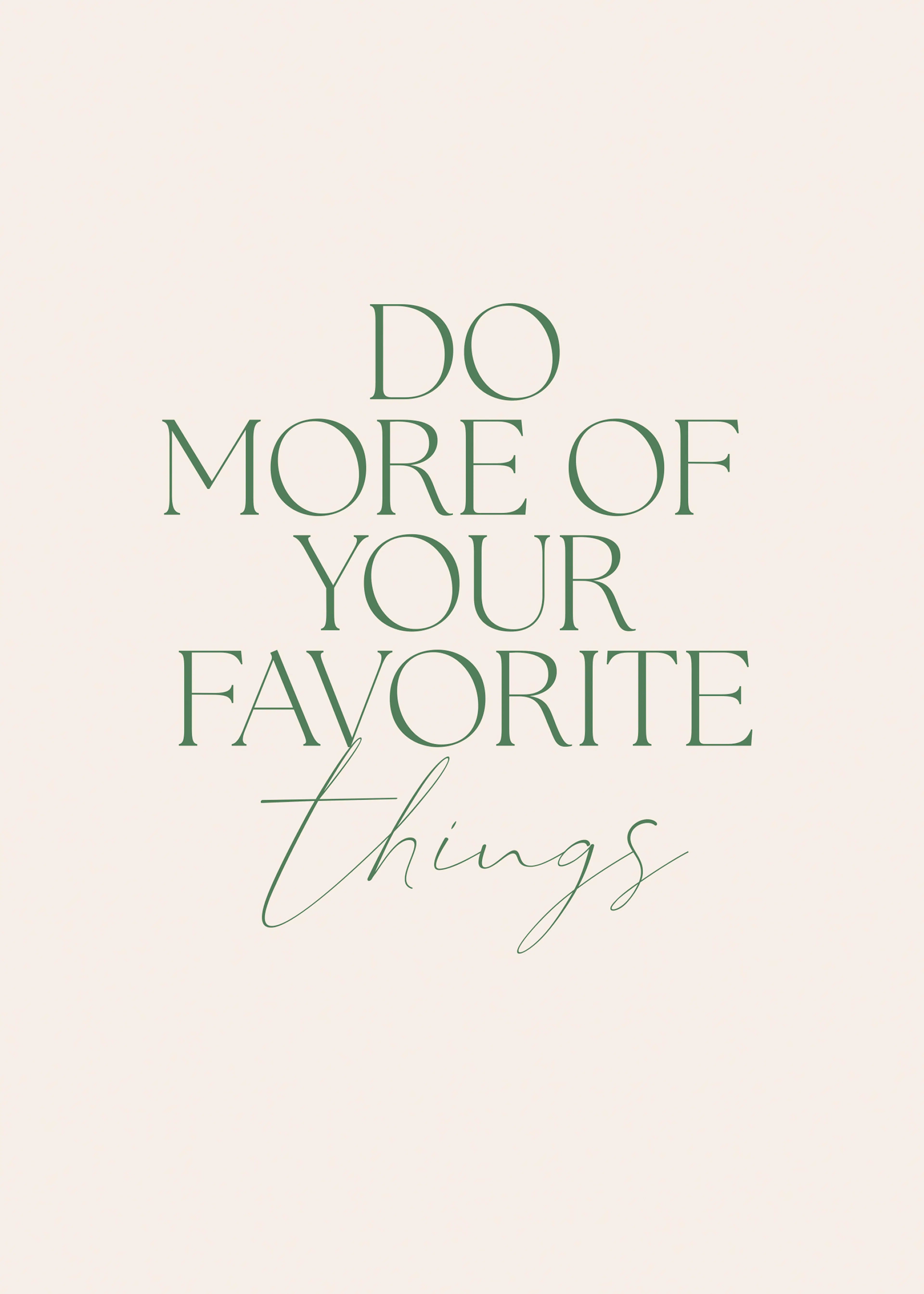 Favorite Things Poster 0
