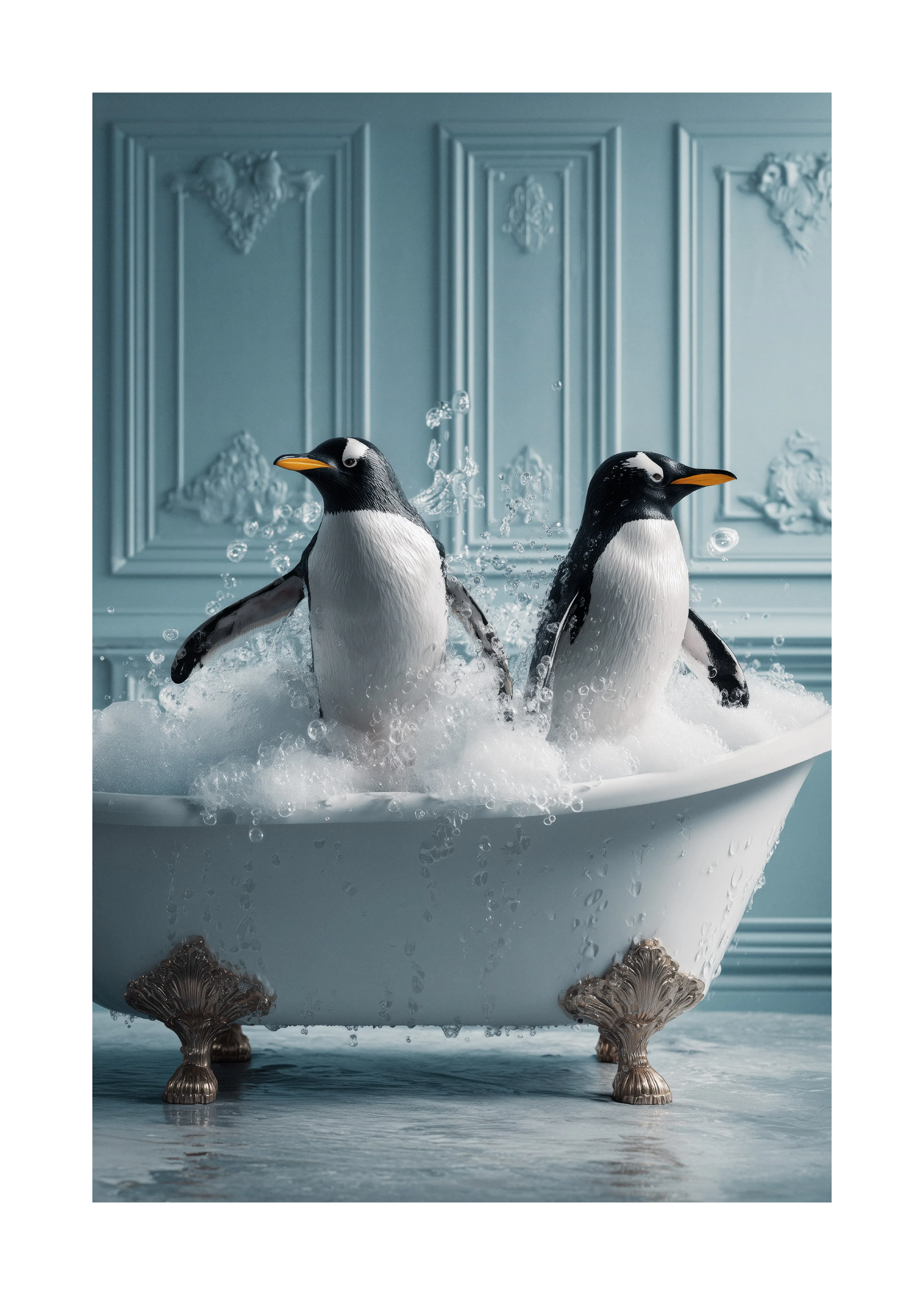 Penguin Bath Print 0