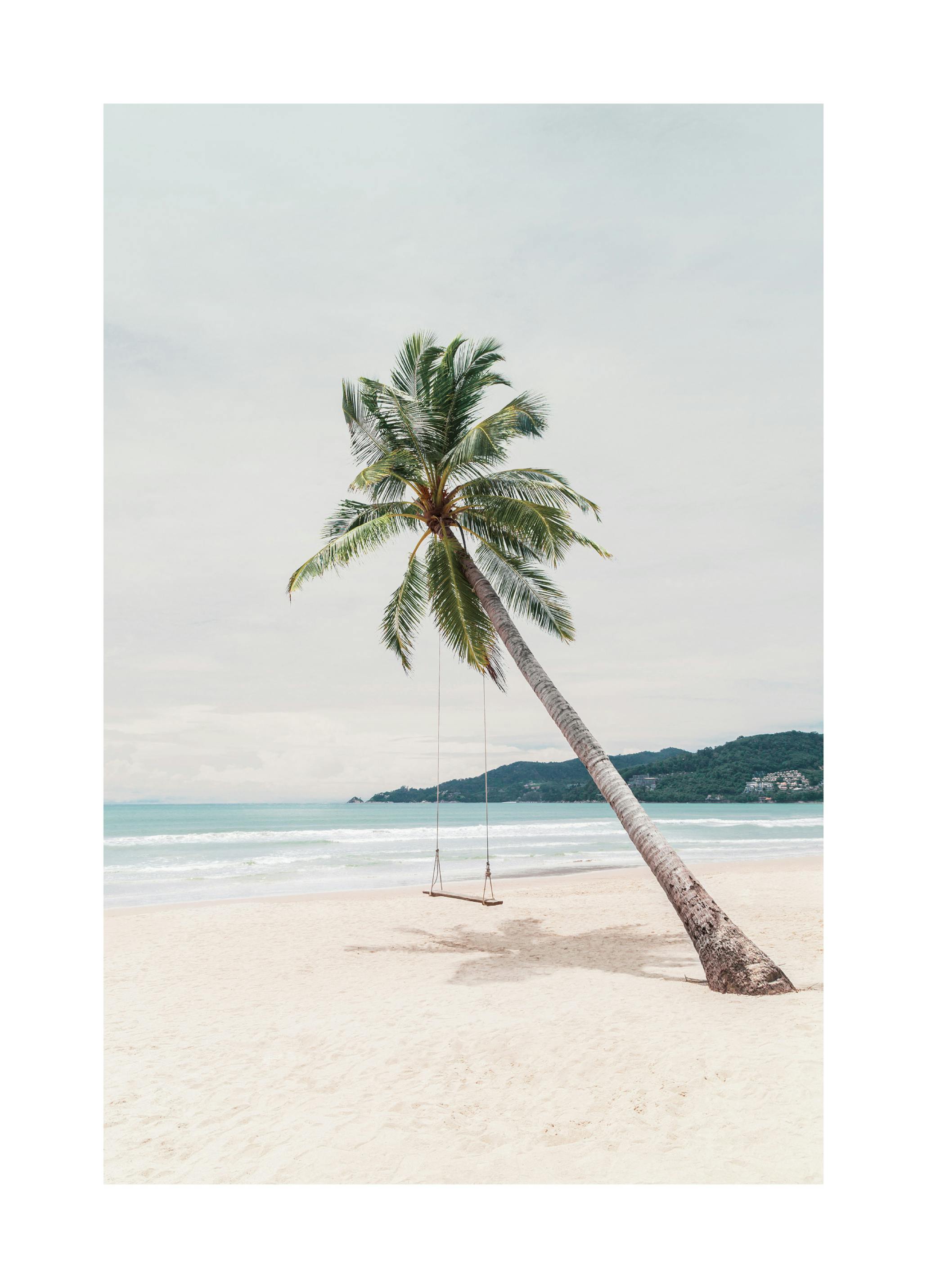 Palm Tree Island Poster (70x100 cm) - Poster Store