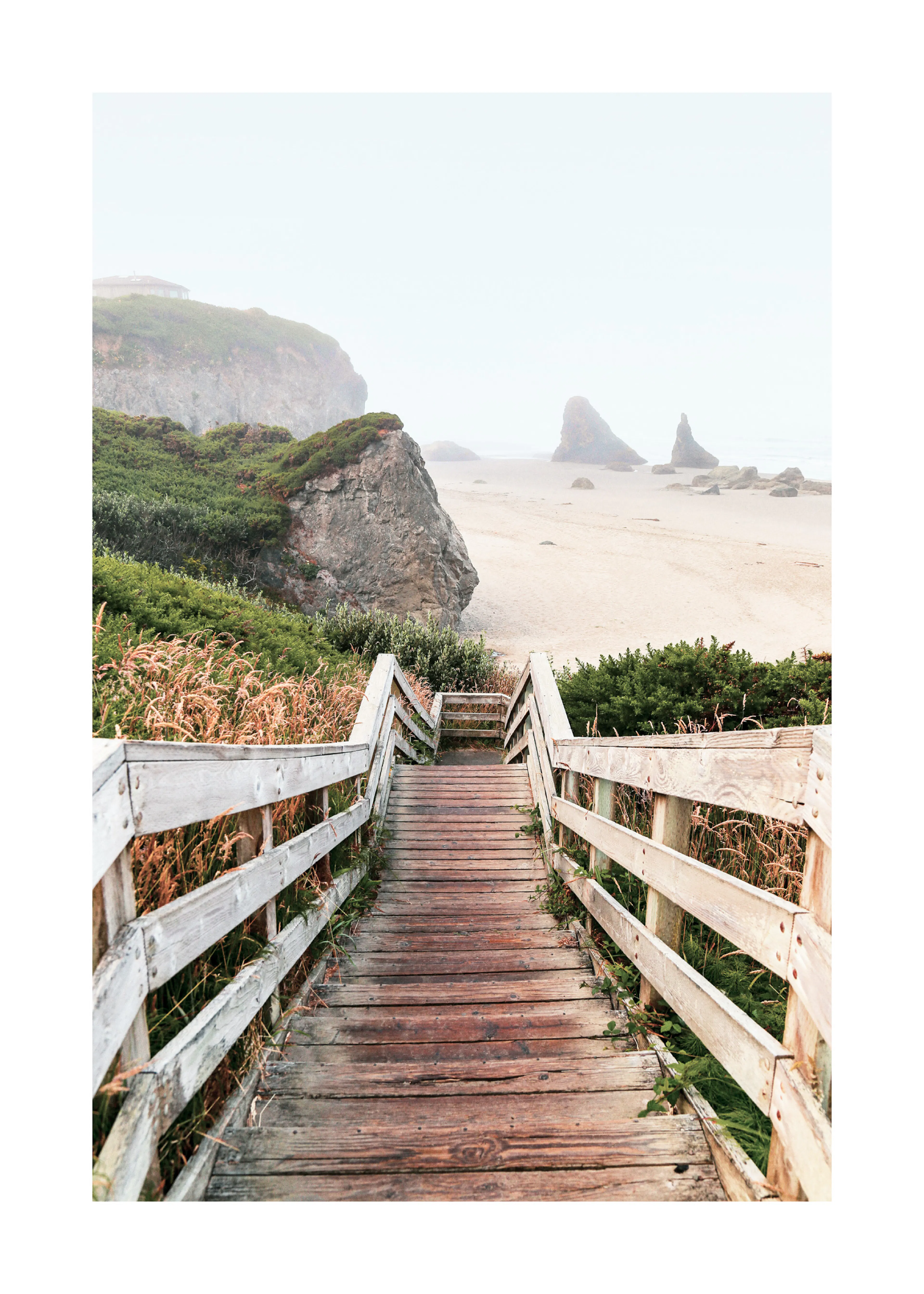 Coastal Path To Beach Print 0