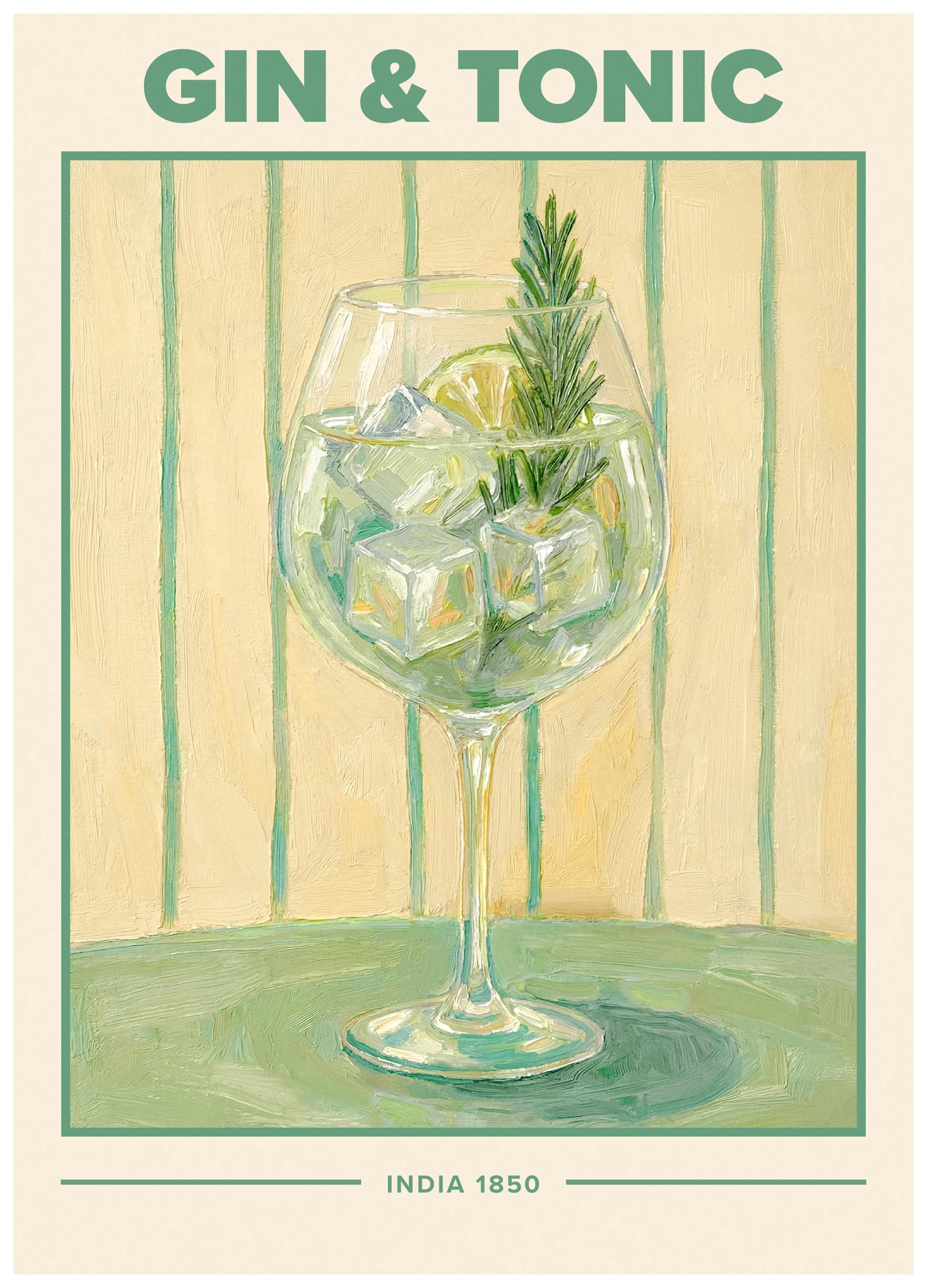 Gin Tonic Cocktail Poster (50x70 cm) - Poster Store