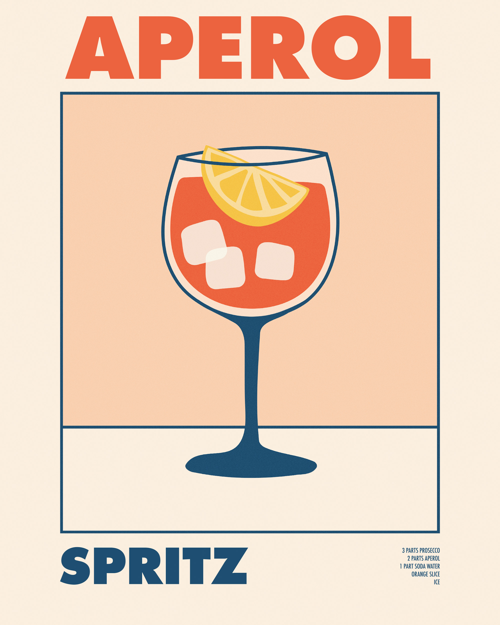 Aperol Spritz Poster | Vintage Drink Art | Poster Store US