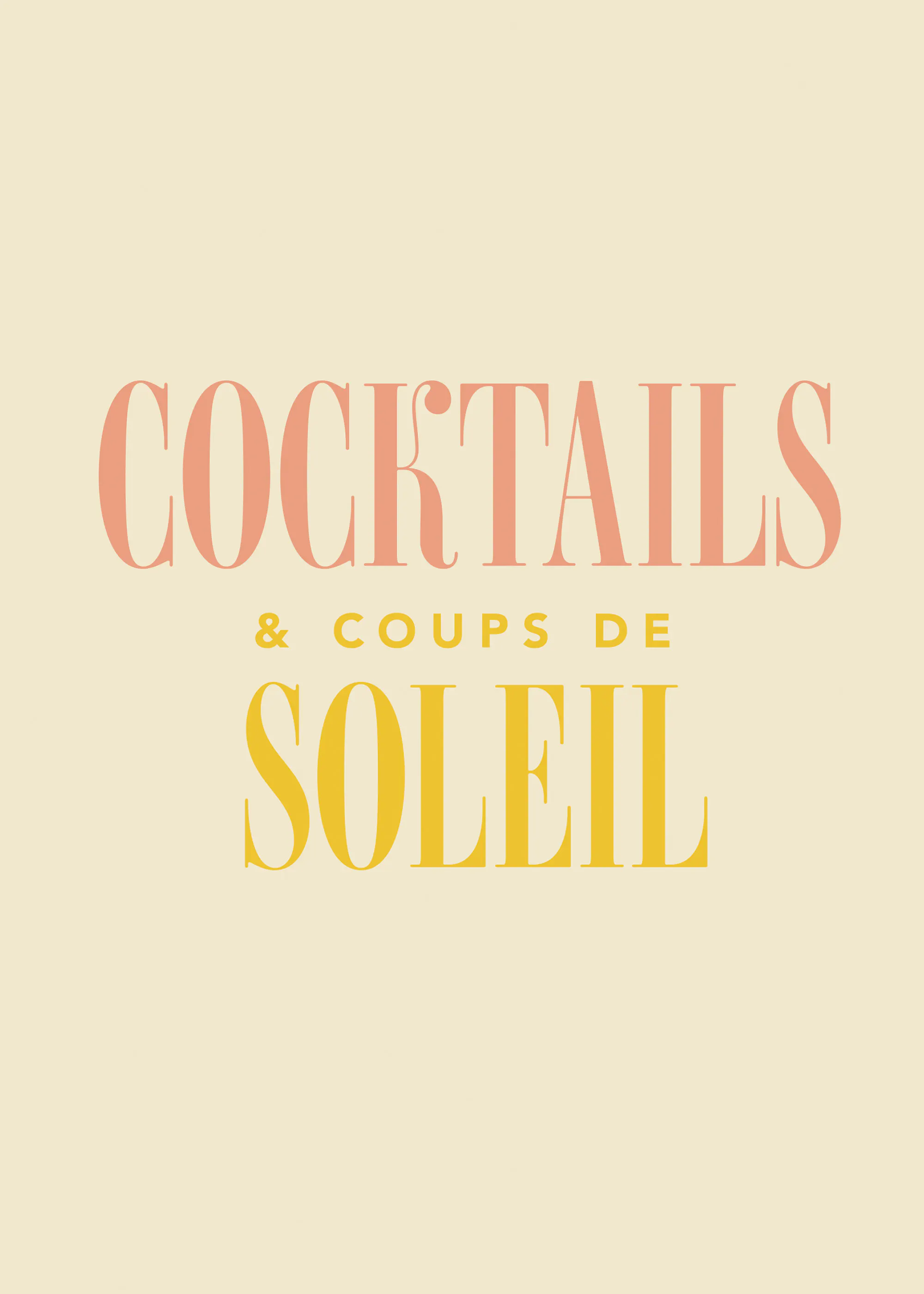 Cocktails Soleil Print 0