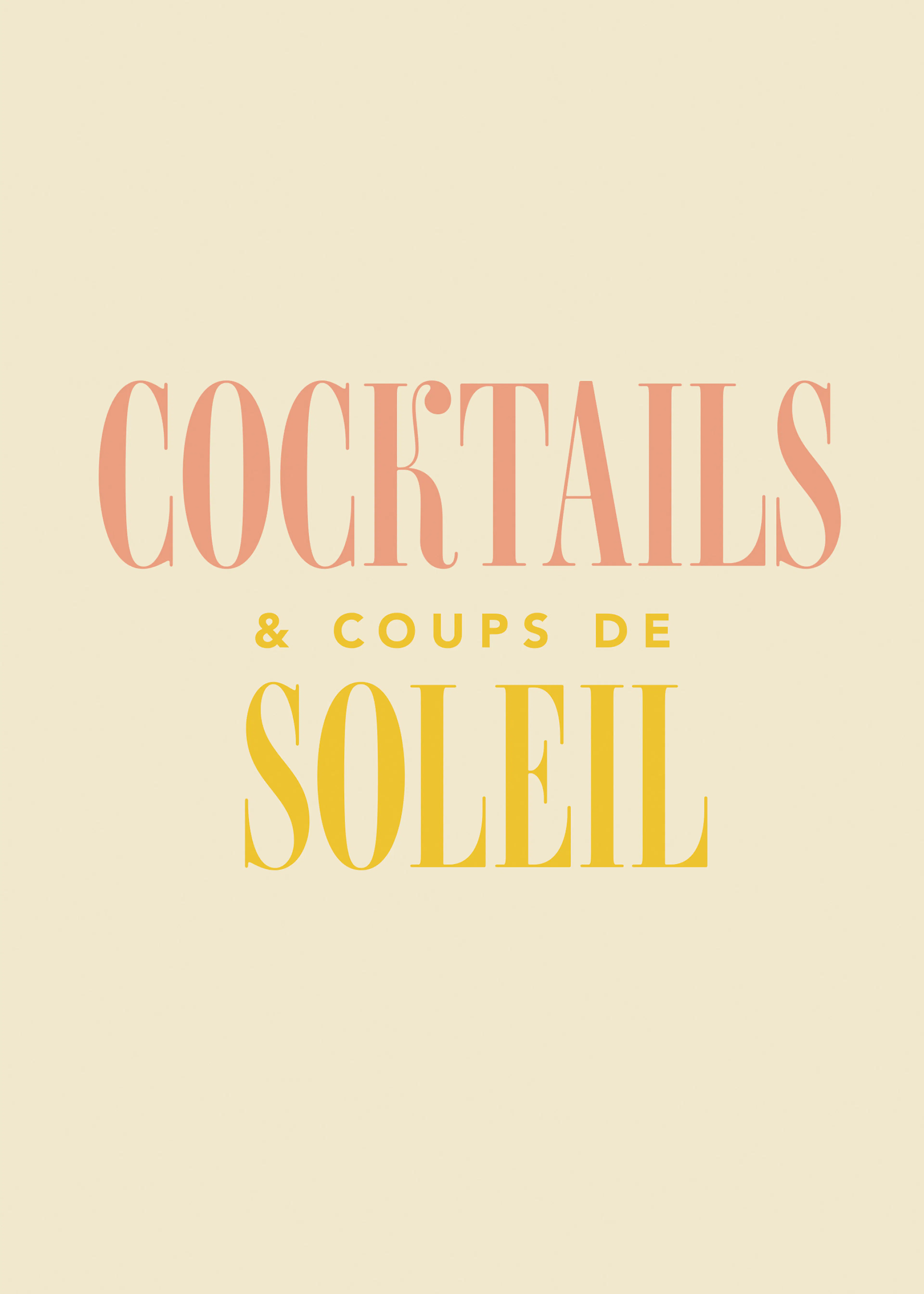 Cocktails Soleil Print 0