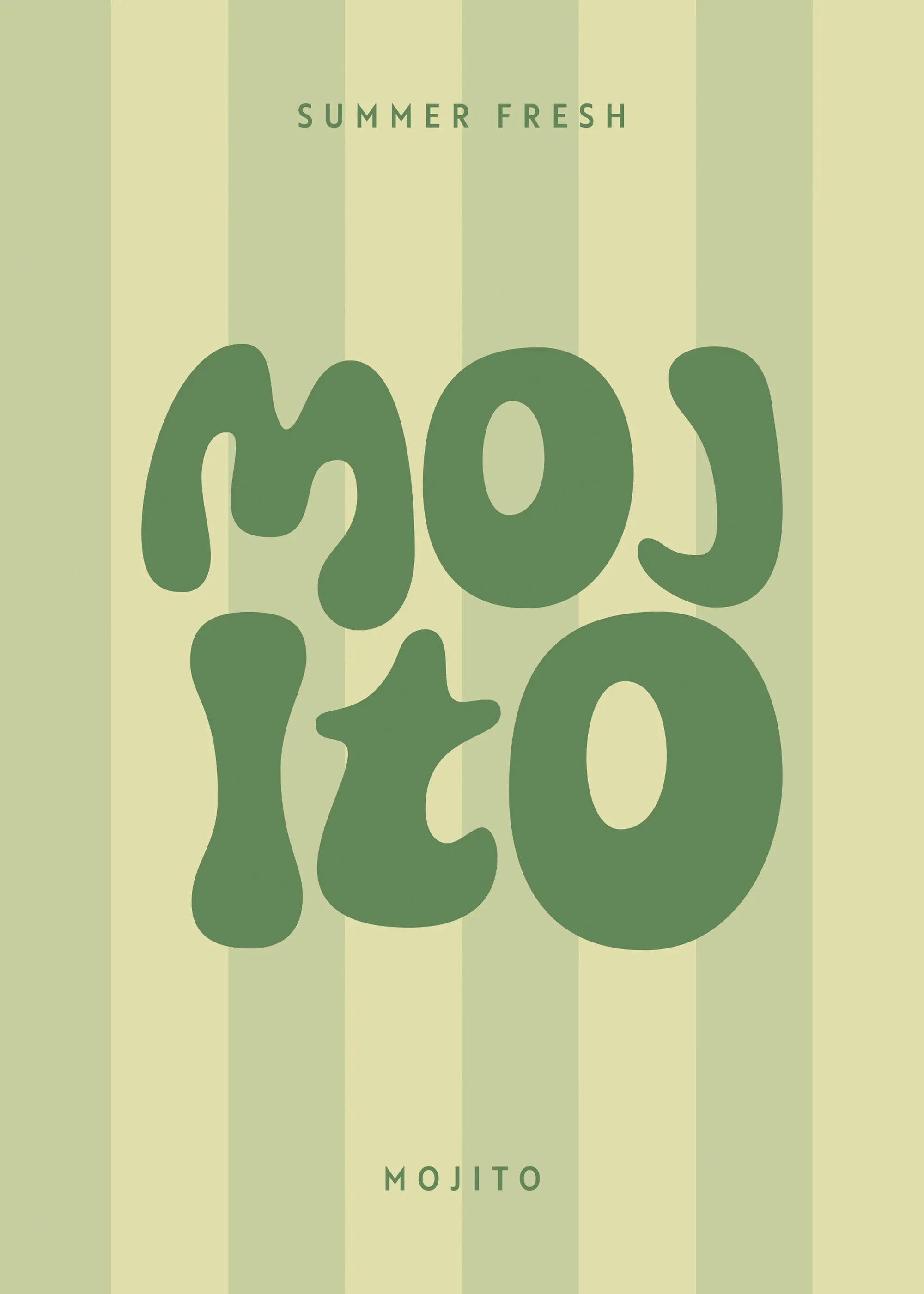 Mojito Streifen Poster 0