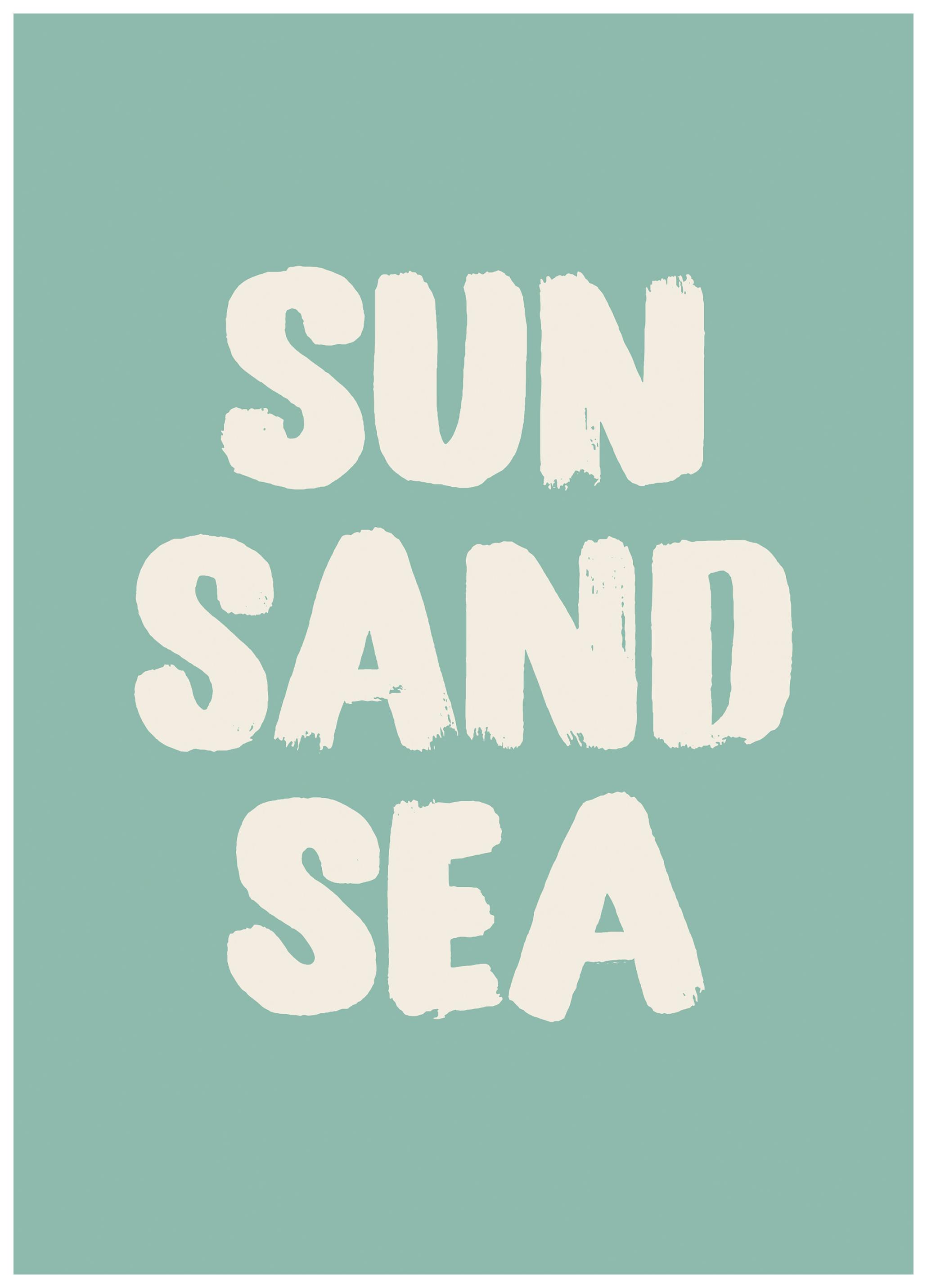 Sol Sand Hav Plakat (70x100 cm) - Poster Store