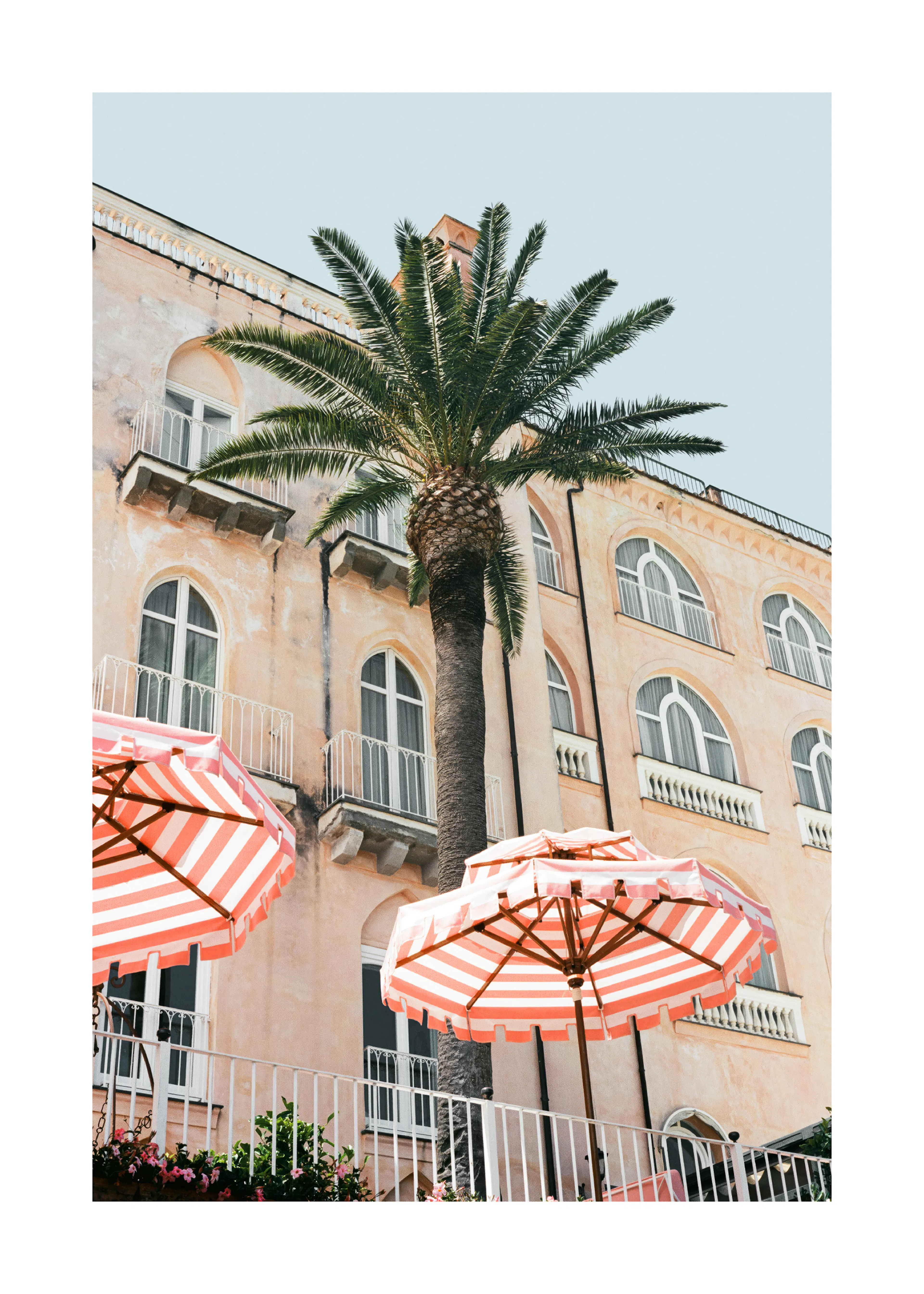 Mediterrane Sonnenschirme Poster 0