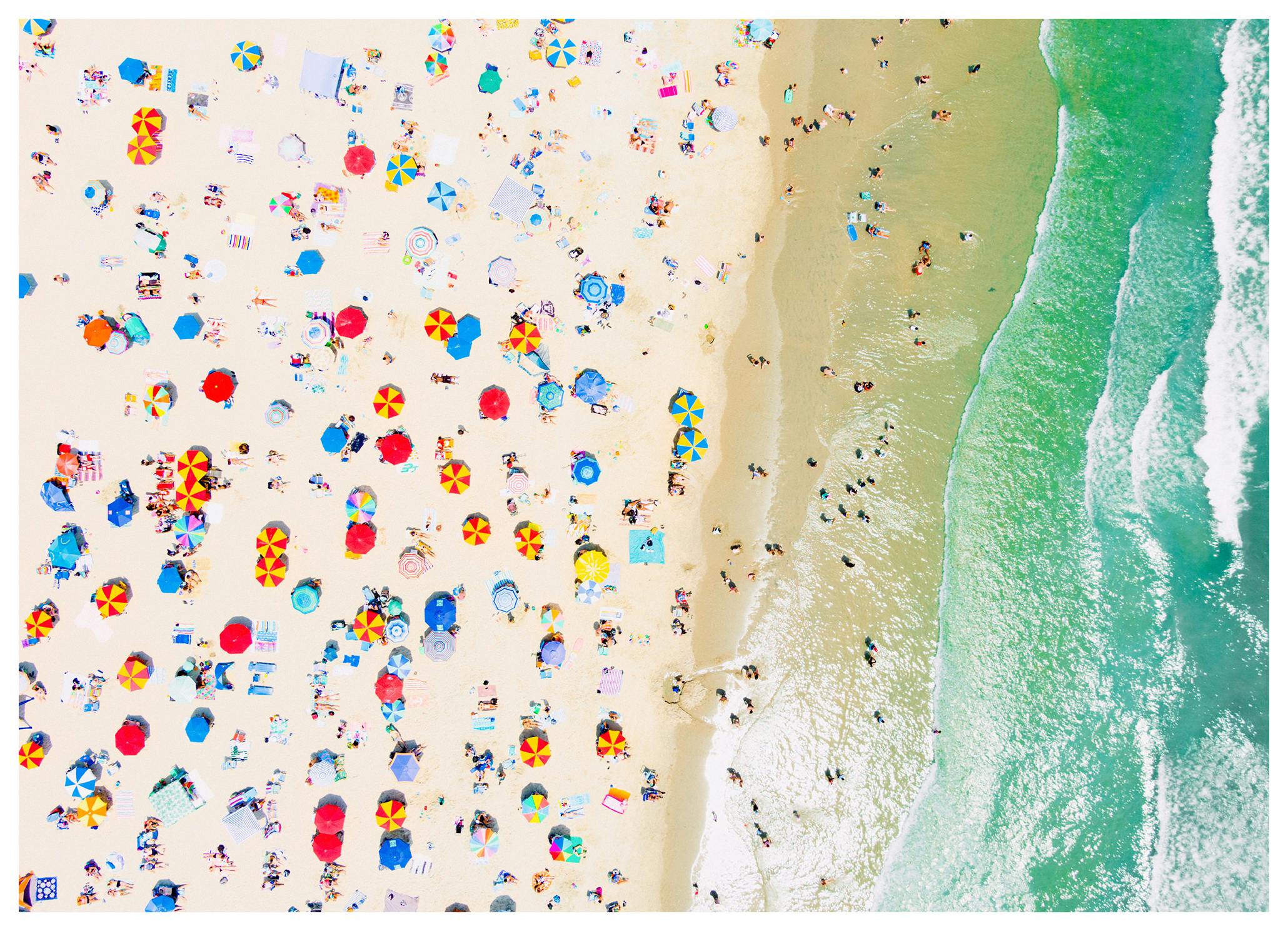 Stranddrukte Zomer Poster (70x100 cm) - Poster Store