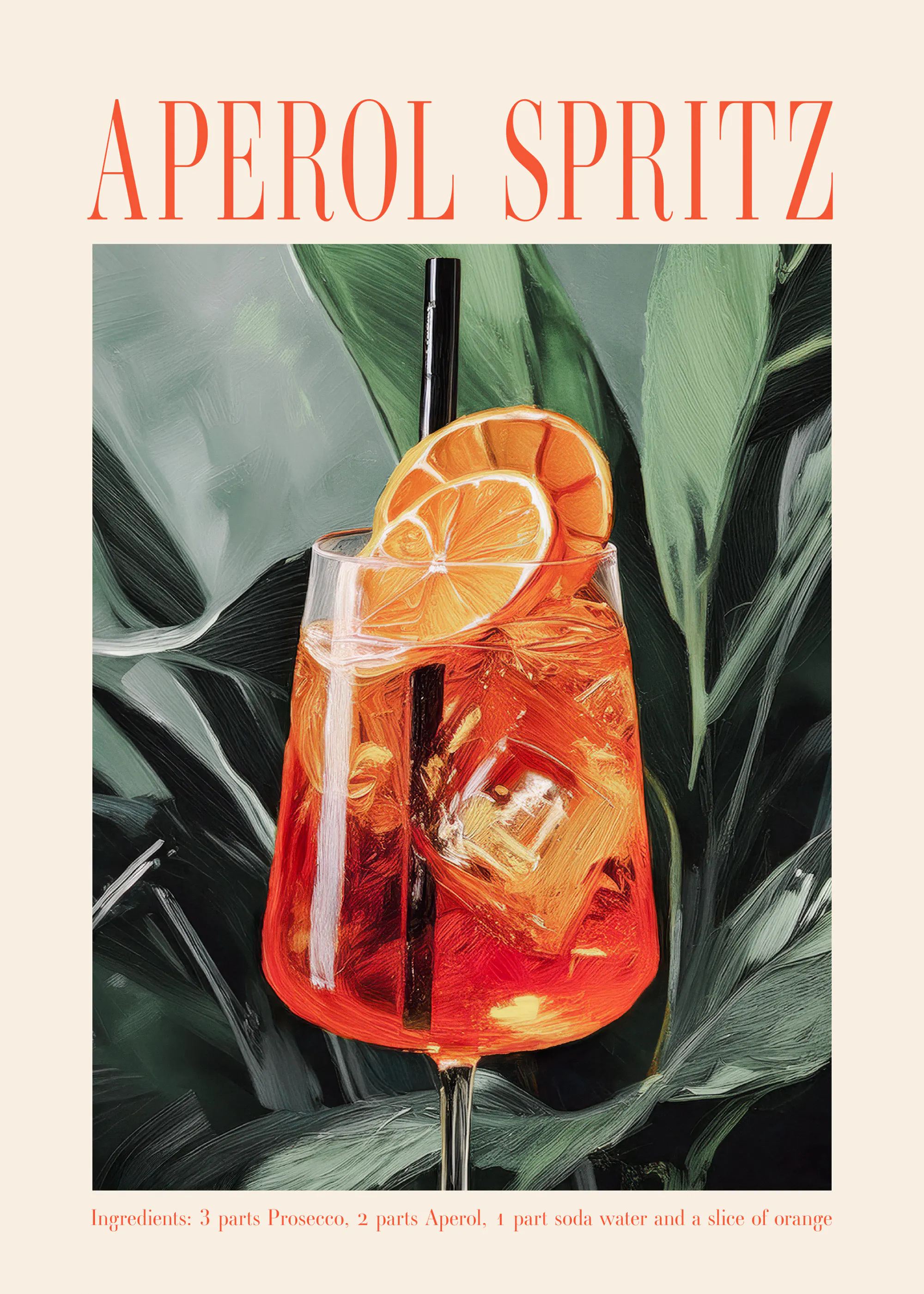 Aperol Spritz レシピポスター 0