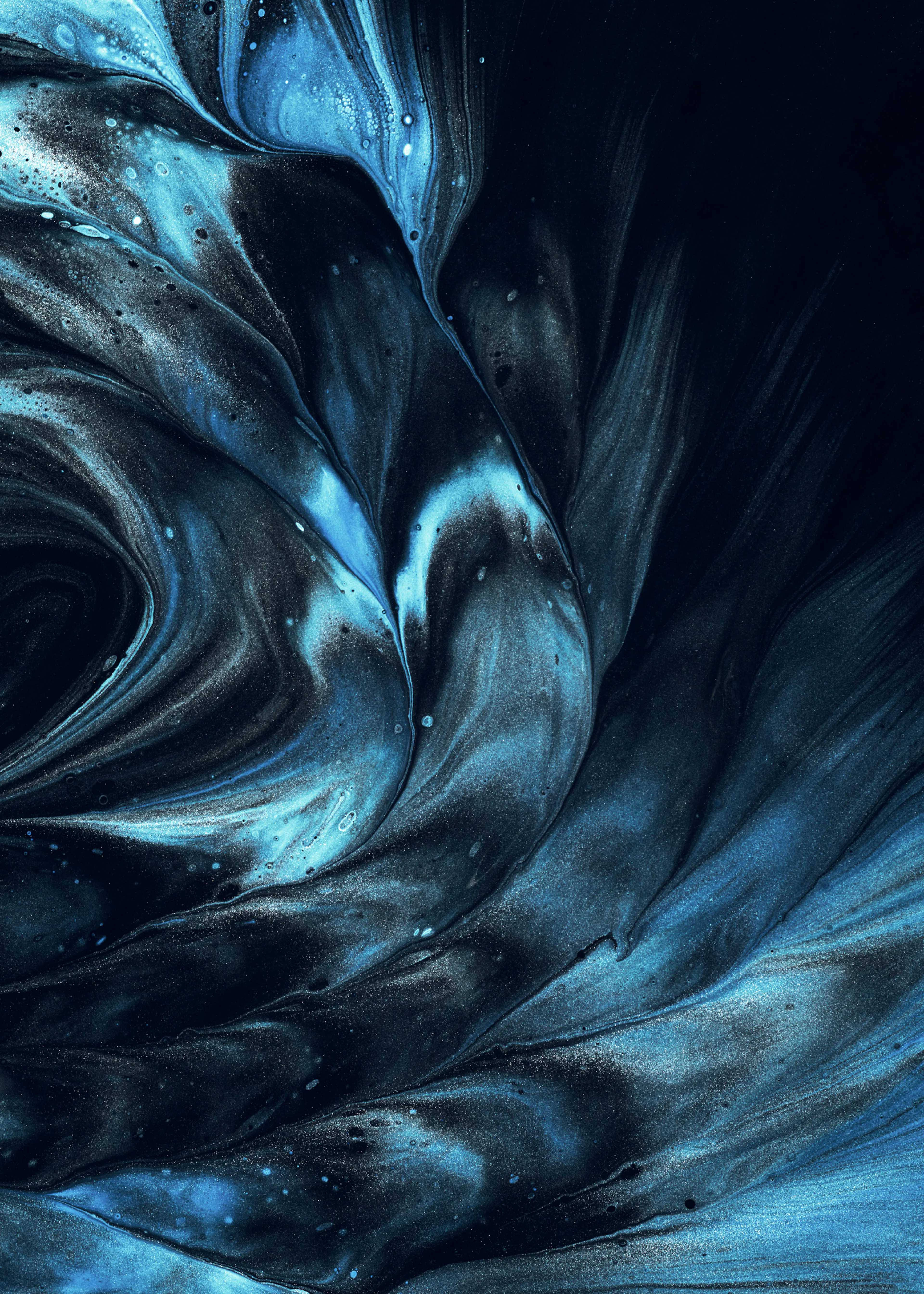 Abstract Blue Waves Poster 0