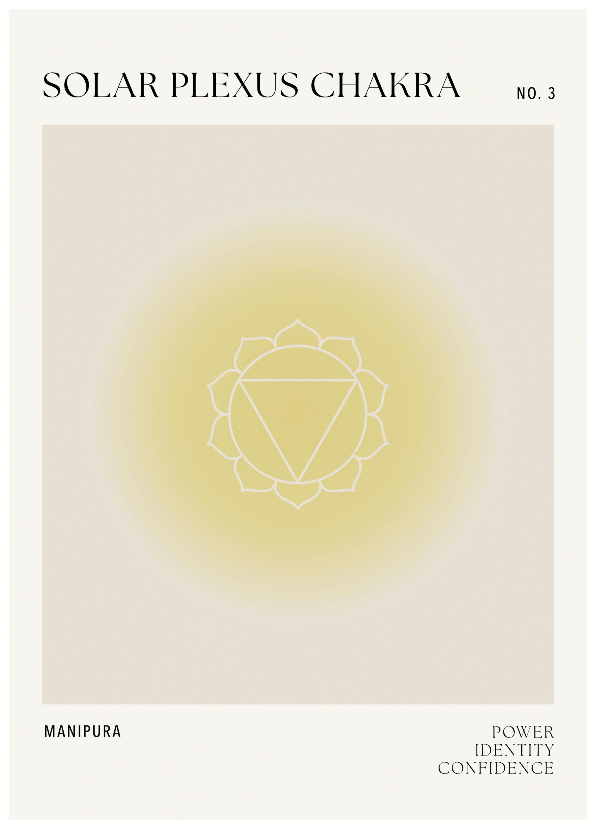 Zonnevlecht Chakra Poster (70x100 cm) - Poster Store