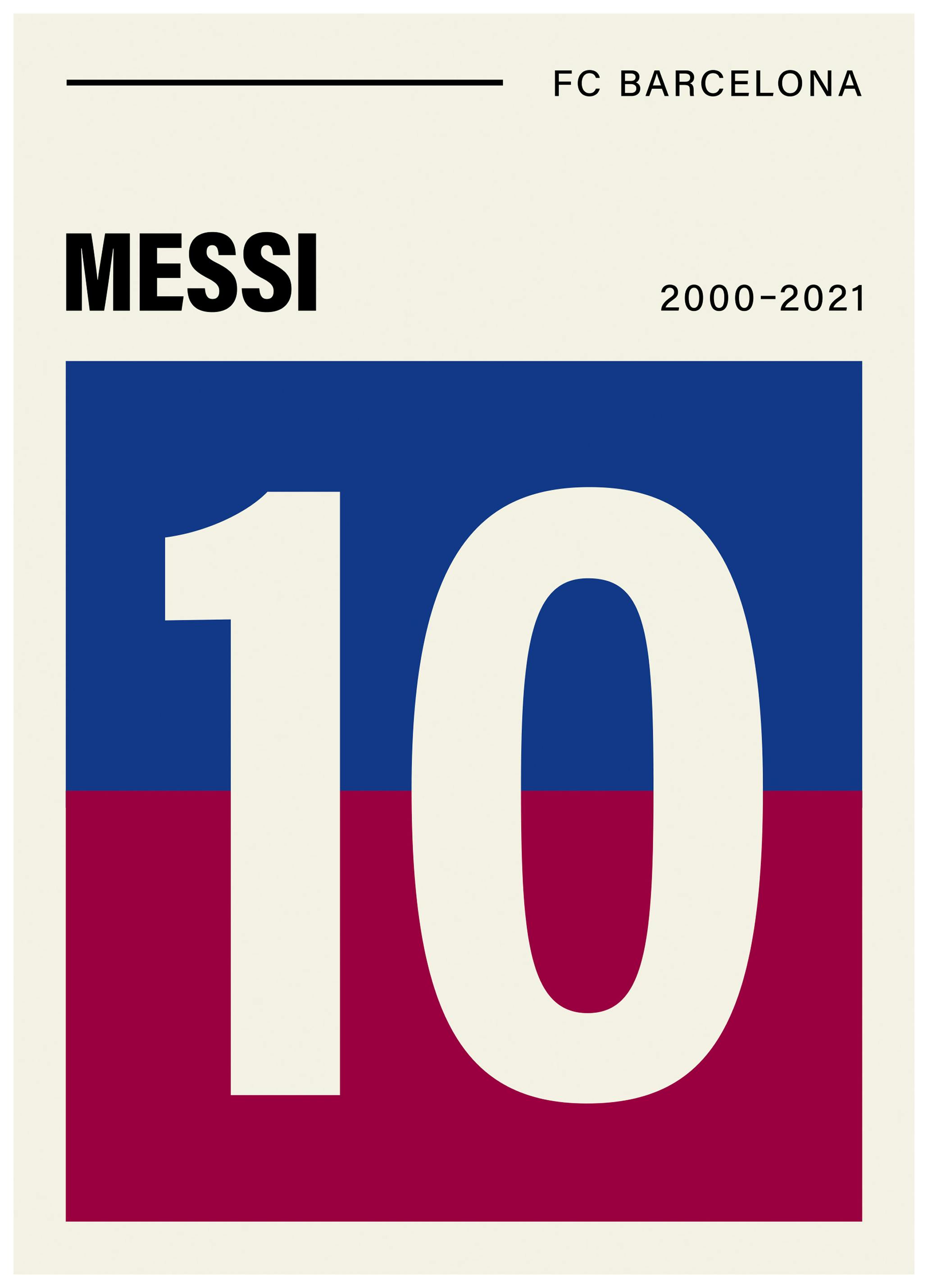 Messi Barcelona Plakat (50x70 cm) - Poster Store