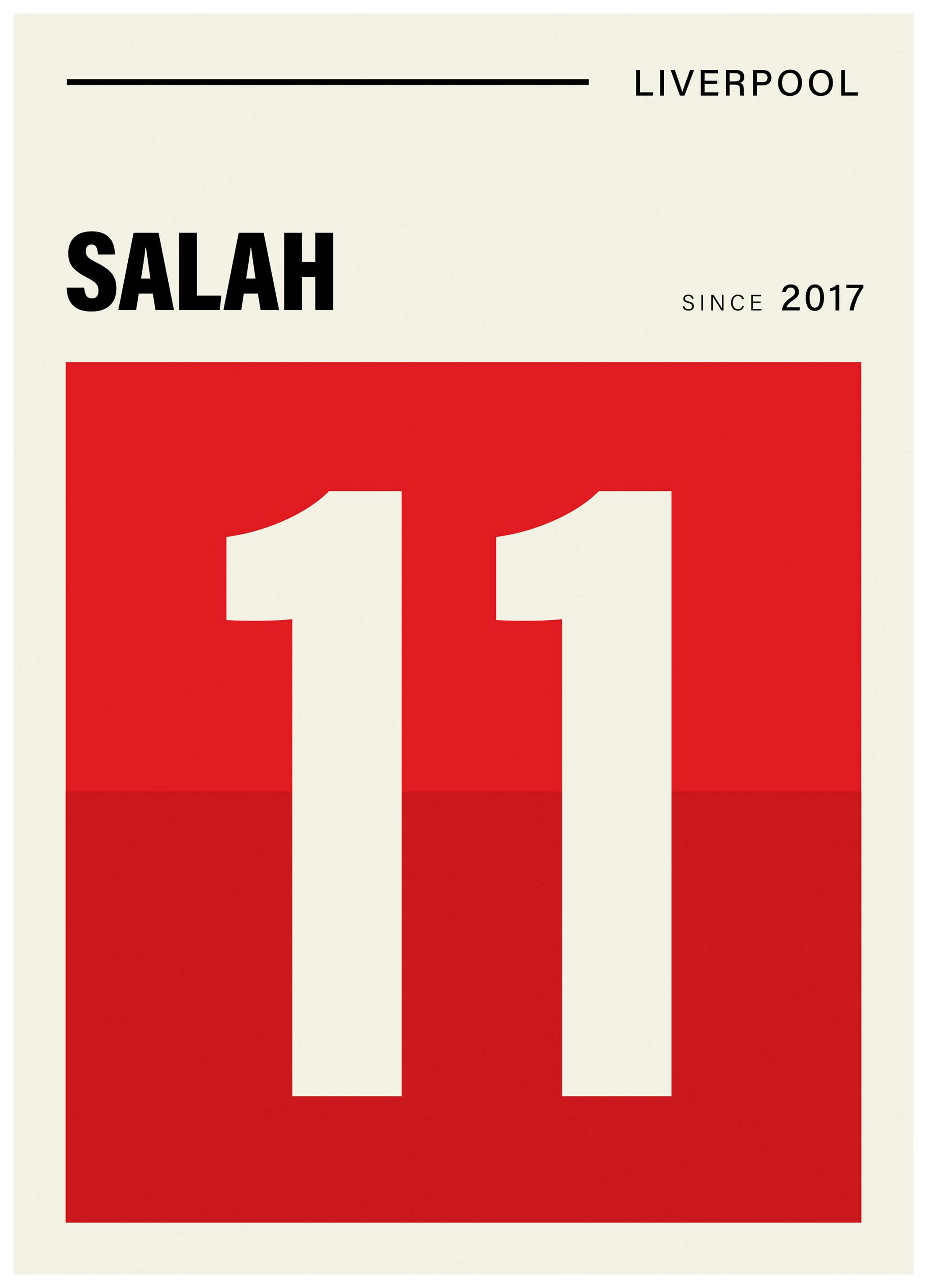 Salah Liverpool Plakat (13x18 cm) - Poster Store