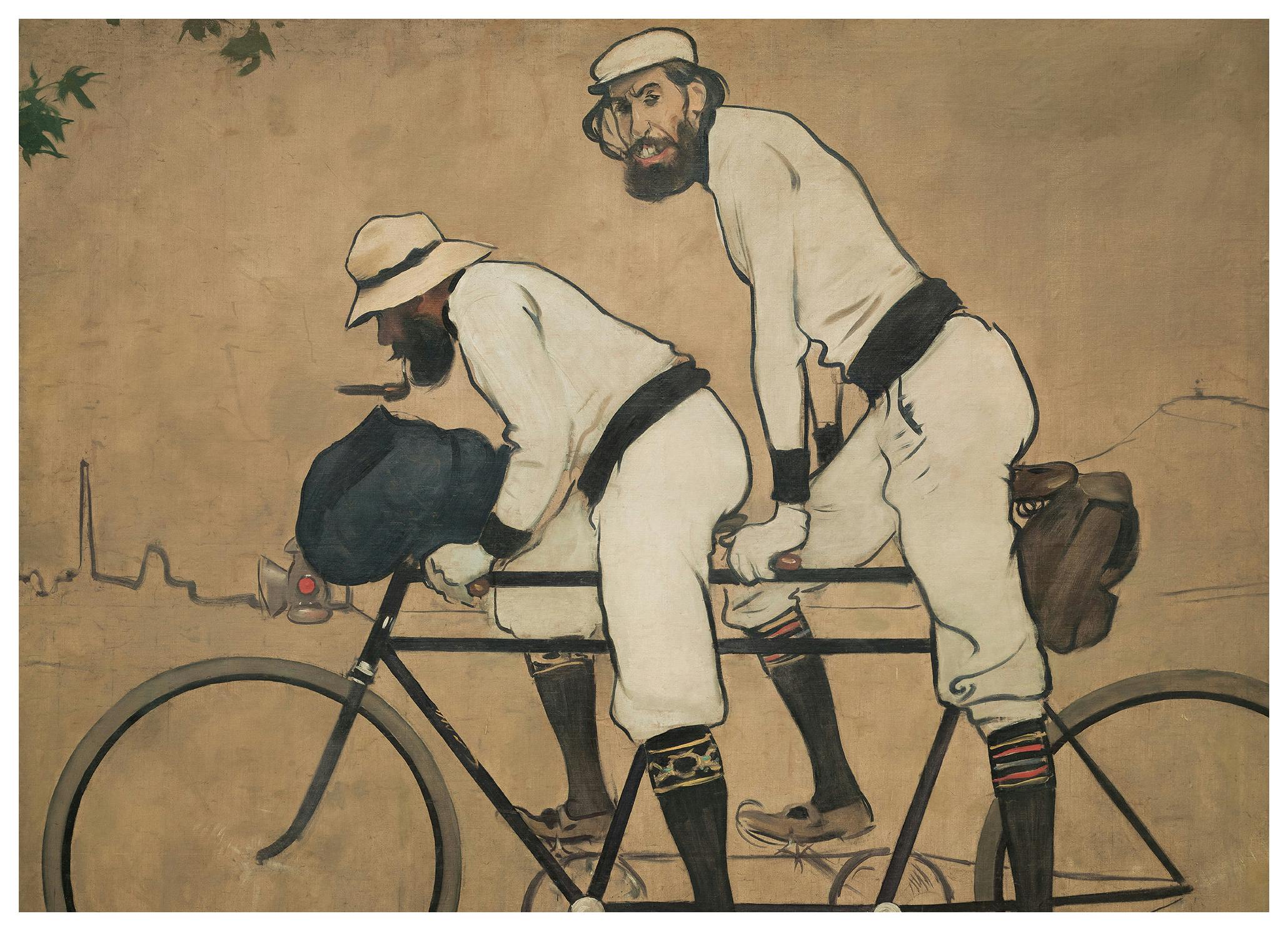 Ramón Casas - På en Tandem Poster (70x100 cm) - Poster Store