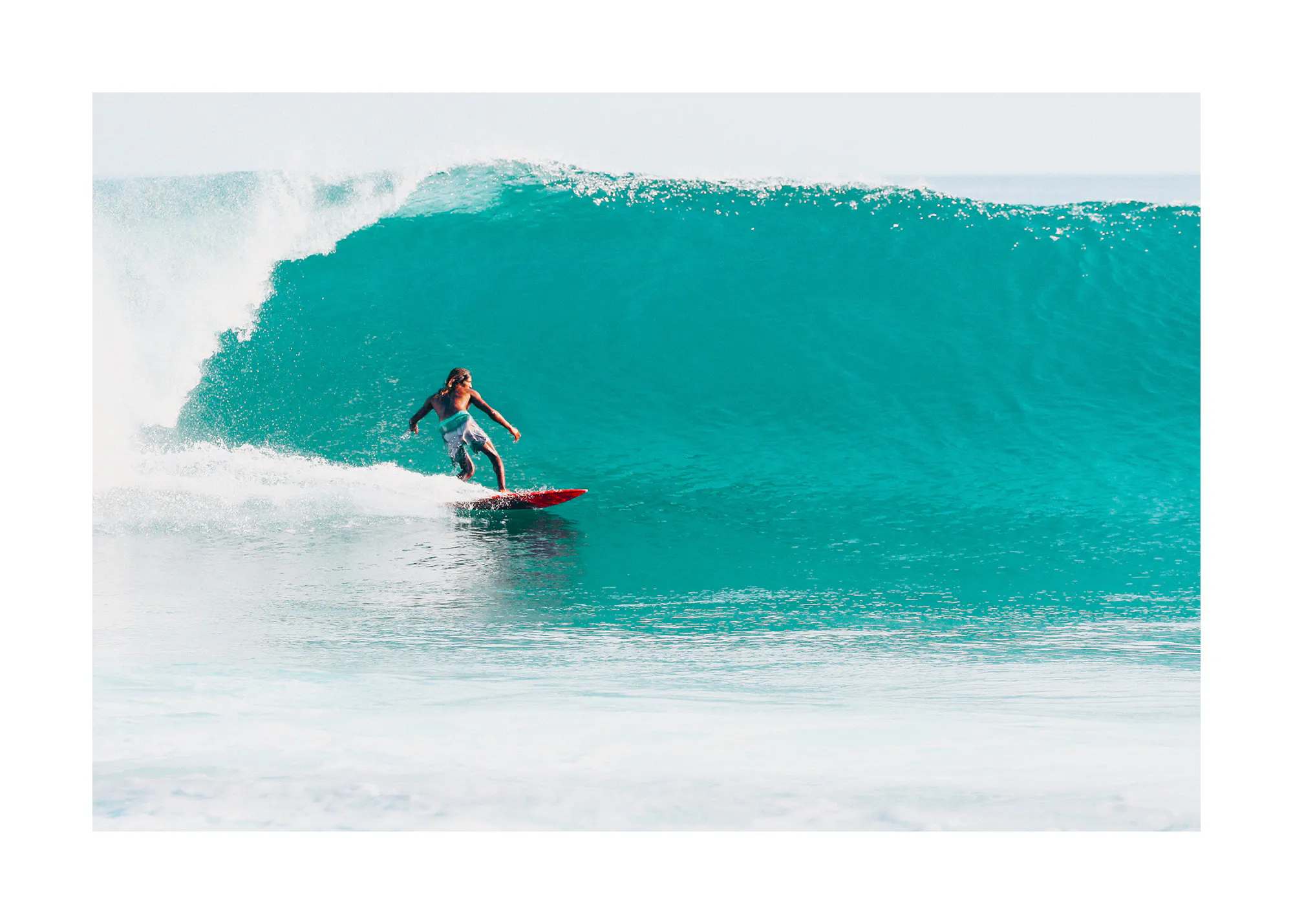 Surfwelle Ozean Poster 0