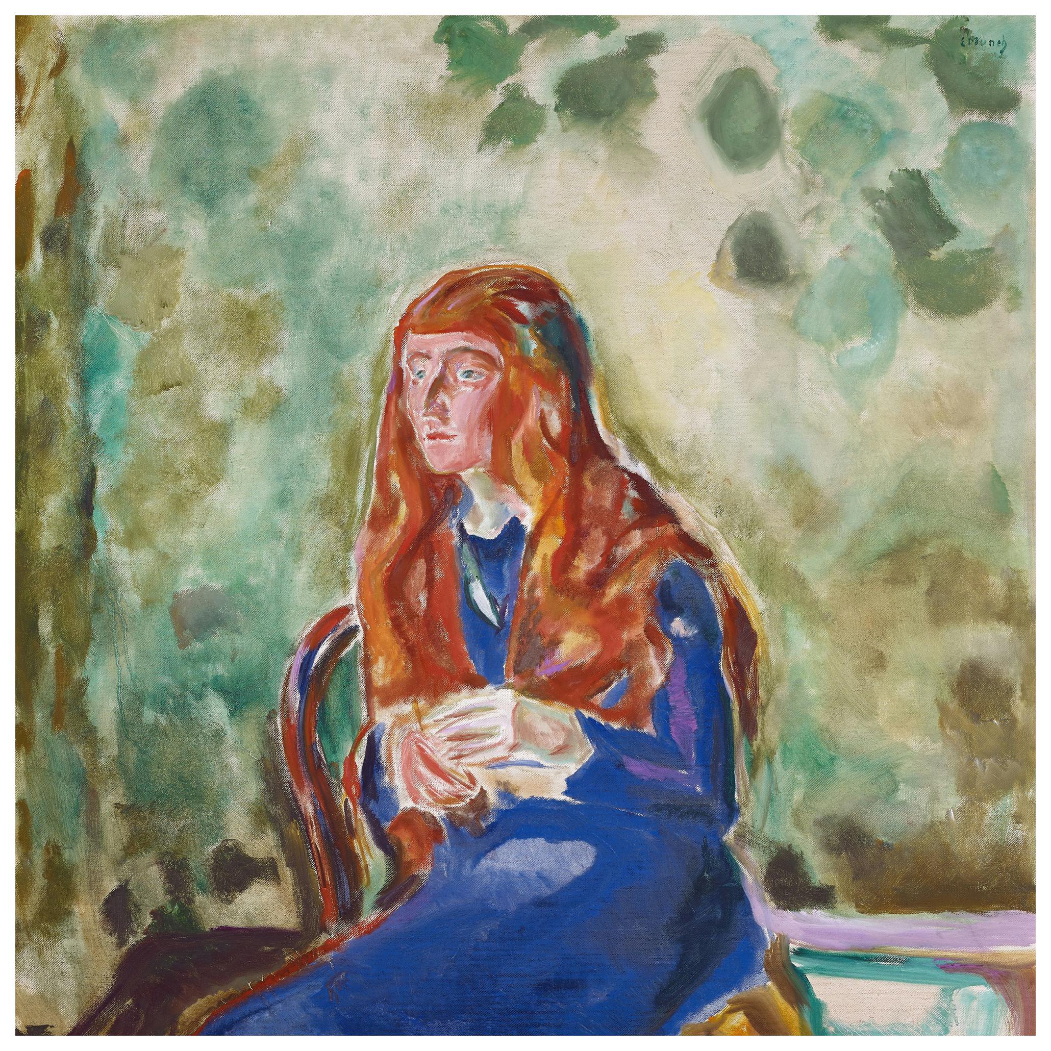 Edvard Munch - Portrait Of KÃ¤te Perls Poster (50x50 cm) - Poster Store