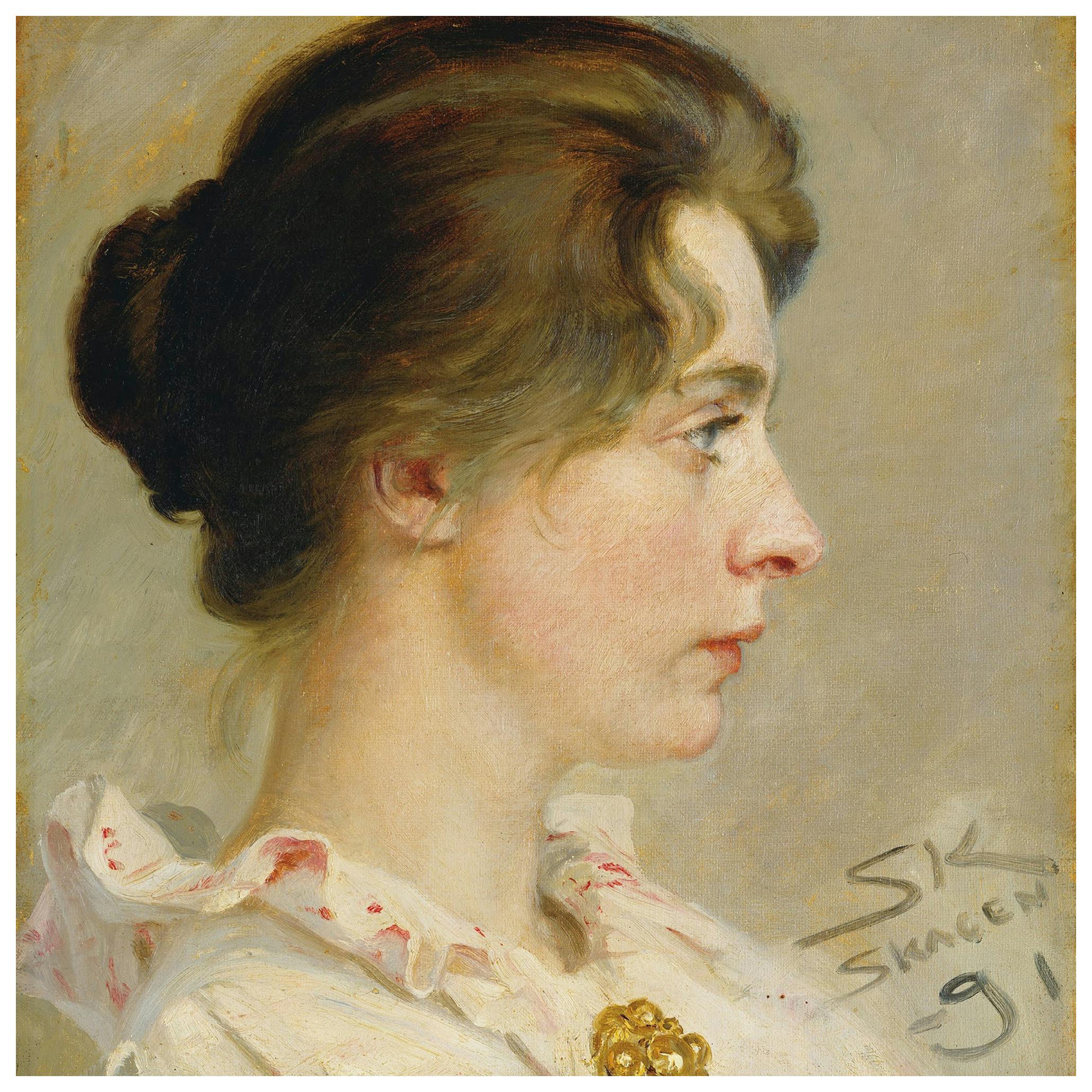 Peder Severin KrÃ¸yer - Marie KrÃ¸yer Poster (50x50 cm) - Poster Store