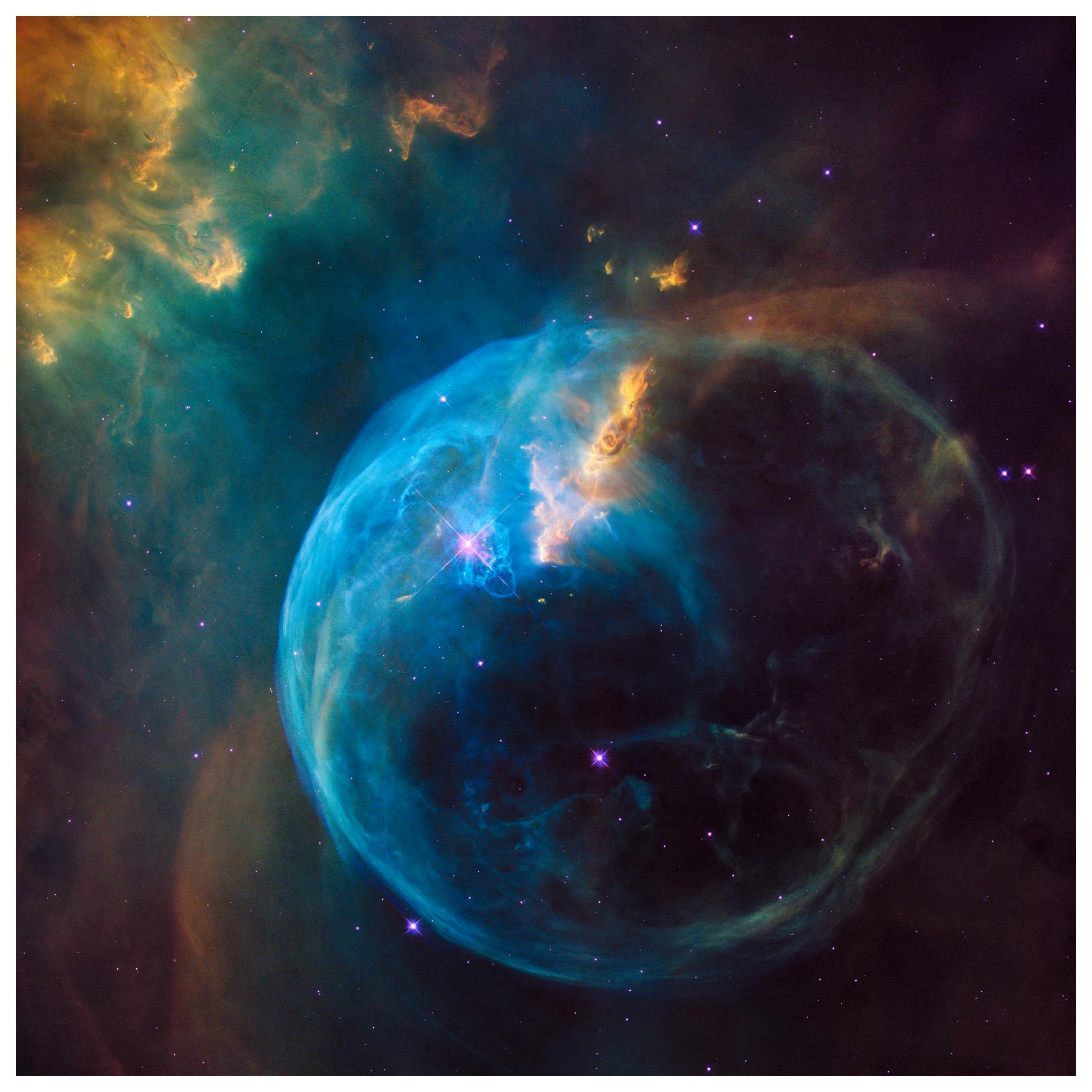 Ruimtenevel Poster (50x50 cm) - Poster Store