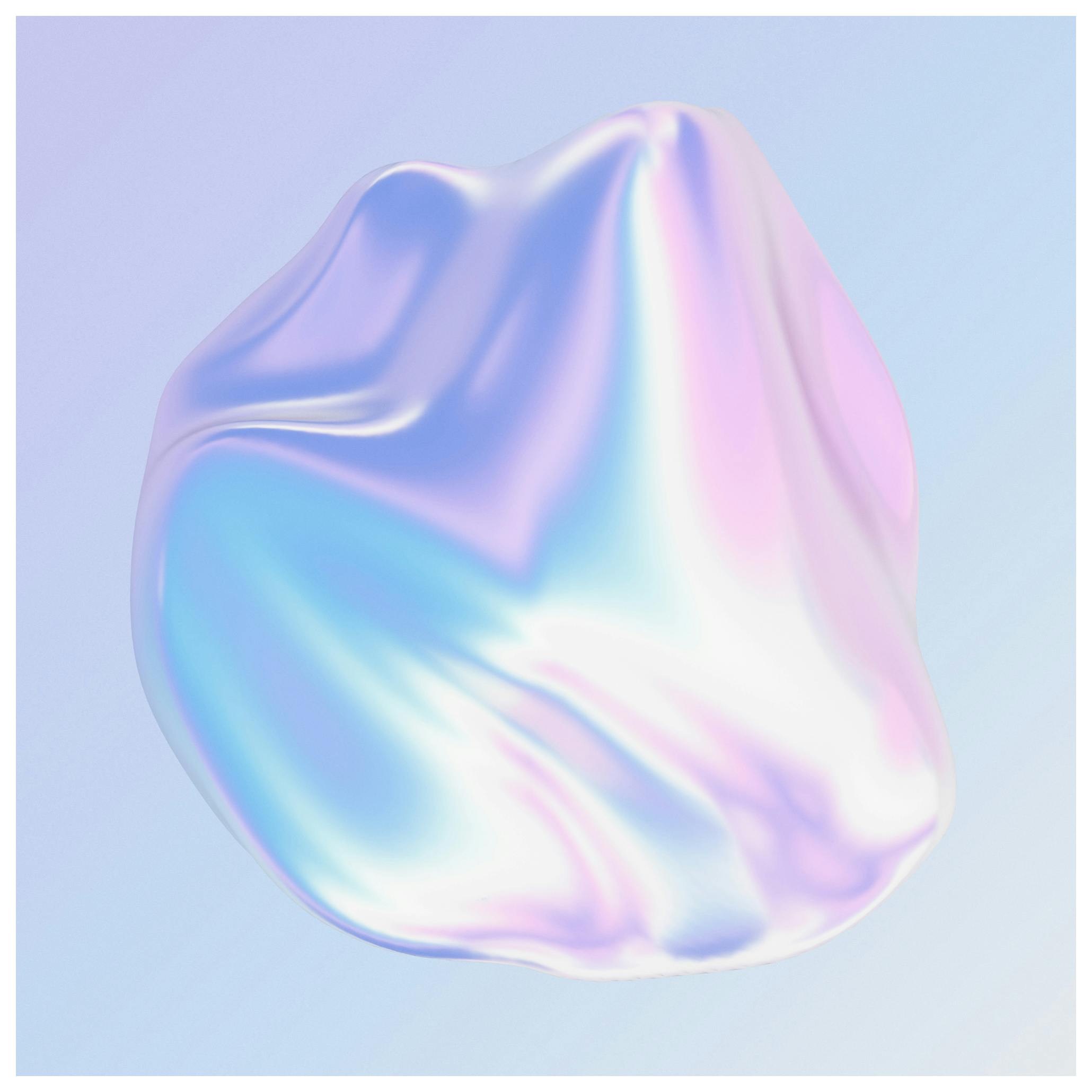 Irisierend Abstrakt Poster (50x50 cm) - Poster Store