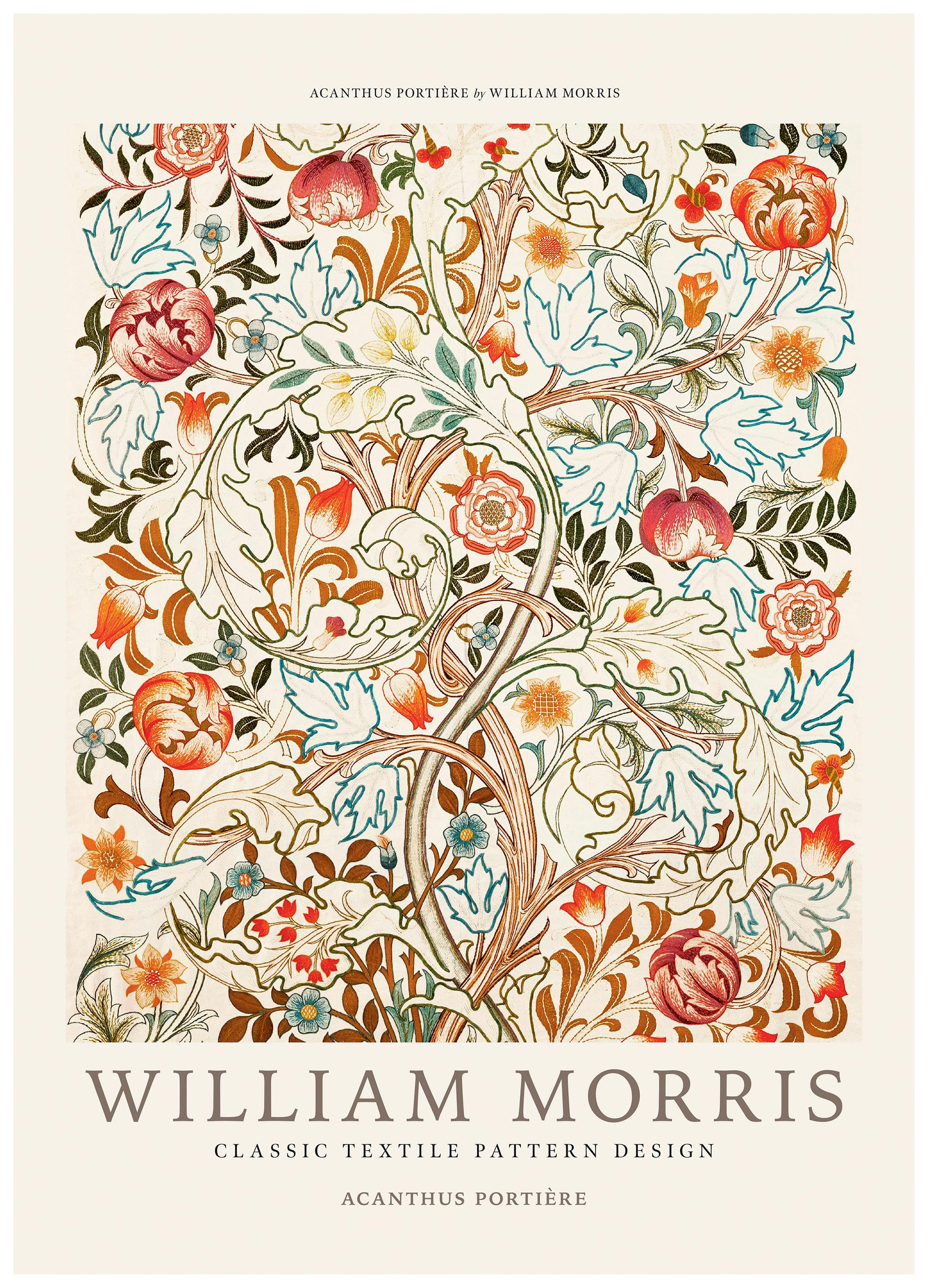 William Morris - Acanthus PortiÃ¨re Poster (50x70 cm) - Poster Store