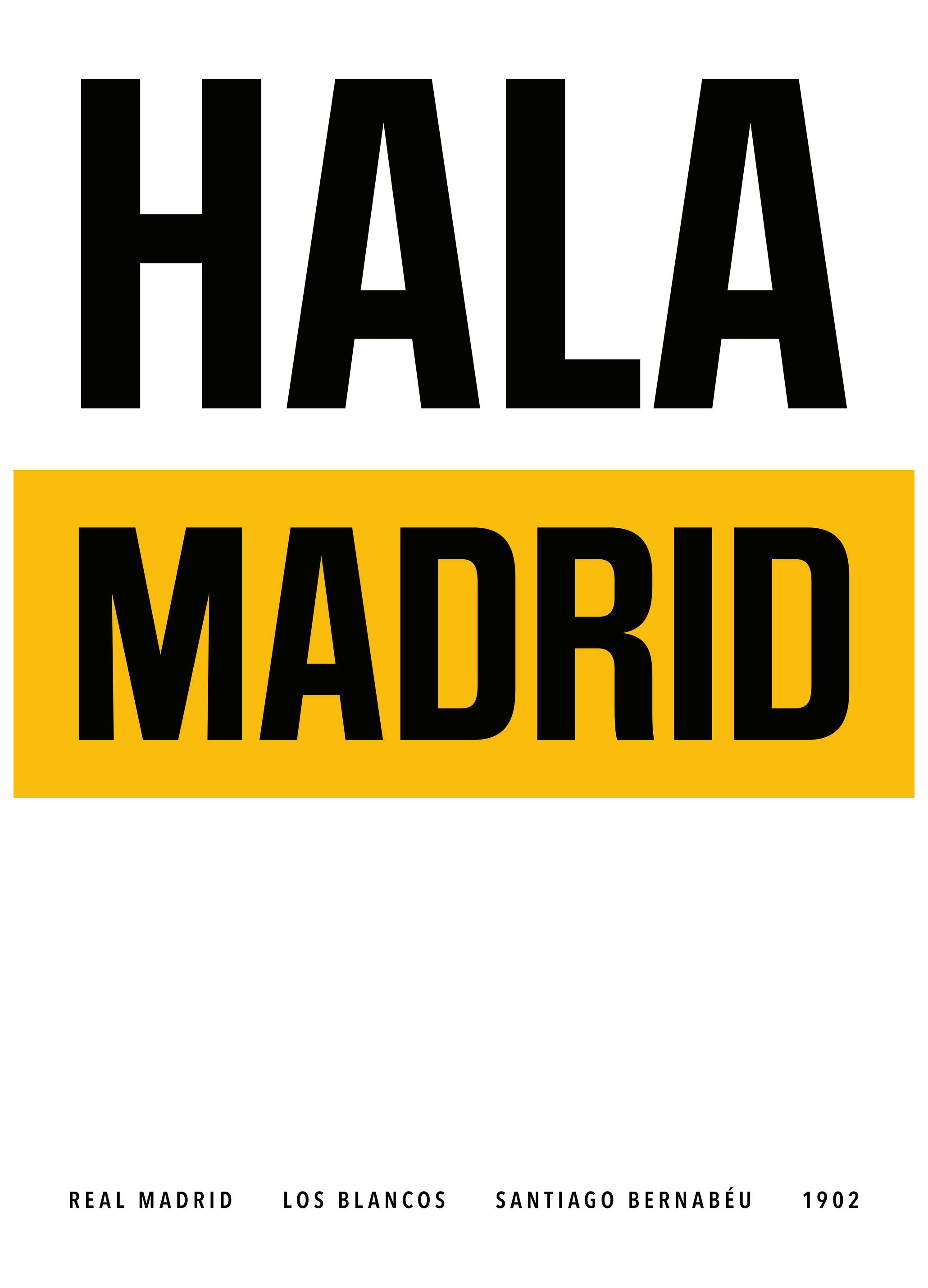 Hala Madrid Plakat (70x100 cm) - Poster Store