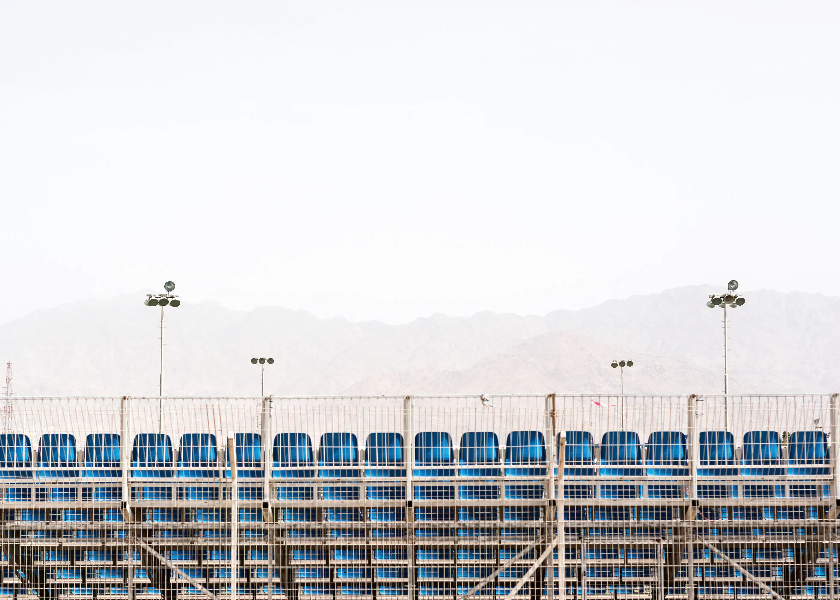Tal Paz Fridman - Empty Blue Stadium Poster 0