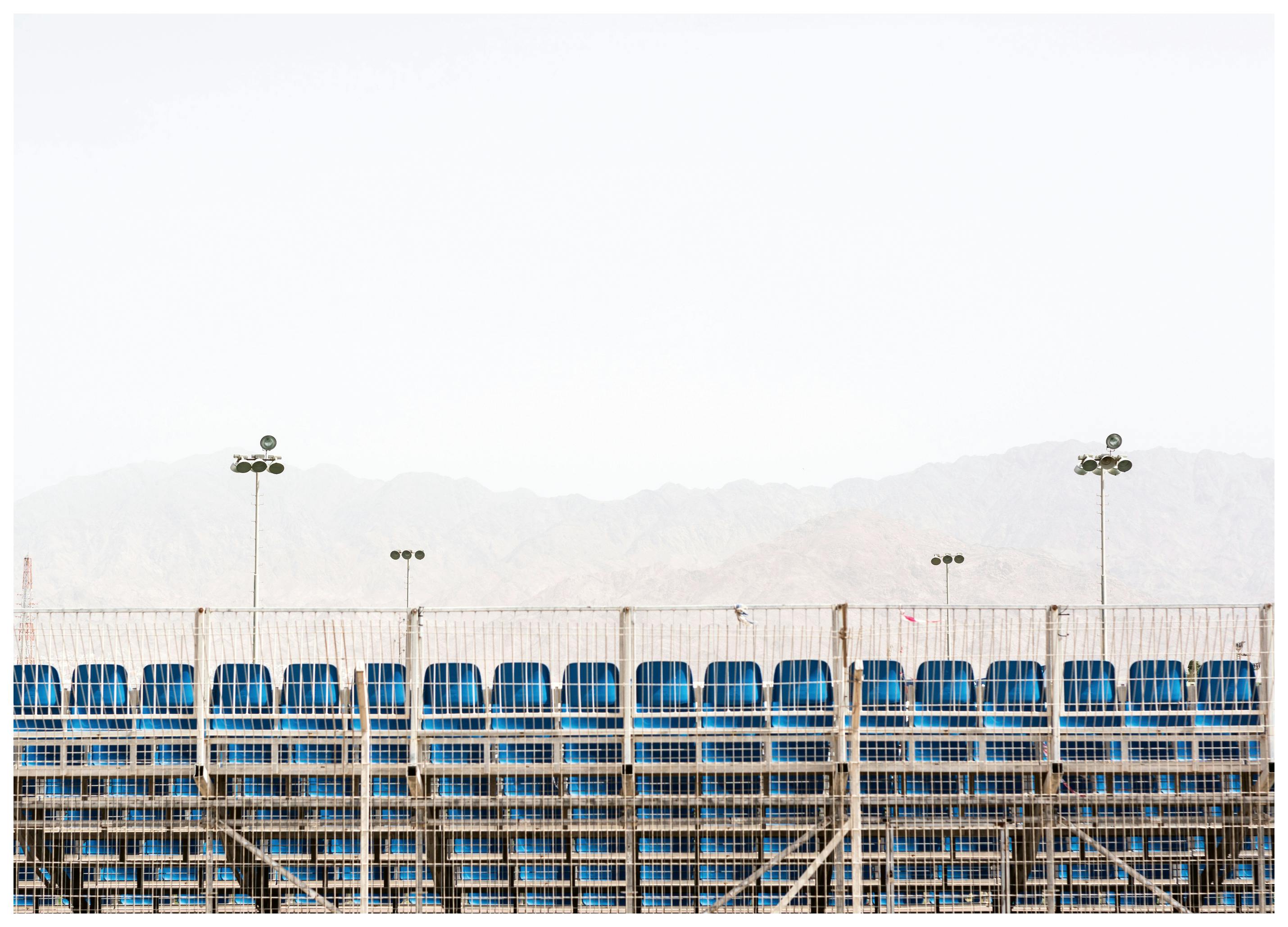 Tal Paz Fridman - Empty Blue Stadium Poster (70x100 cm) - Poster Store