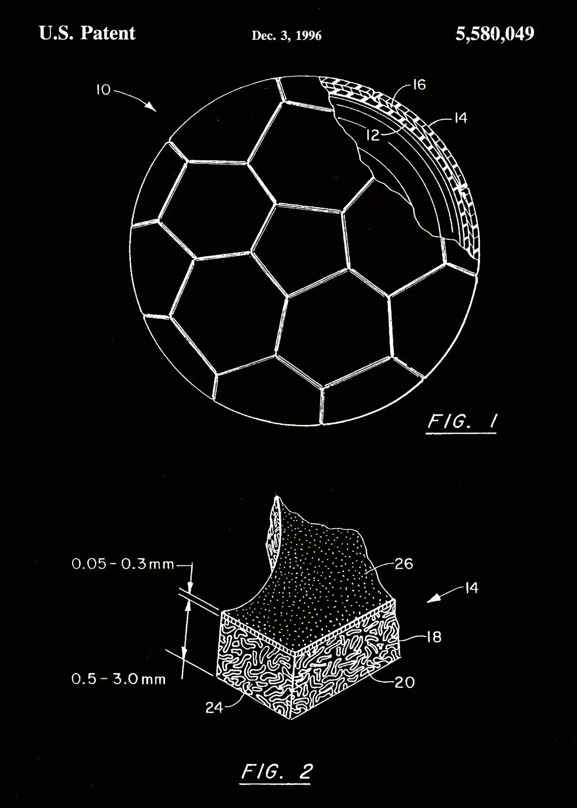 Andreas Magnusson - Soccer Ball Patent Design Poster 0