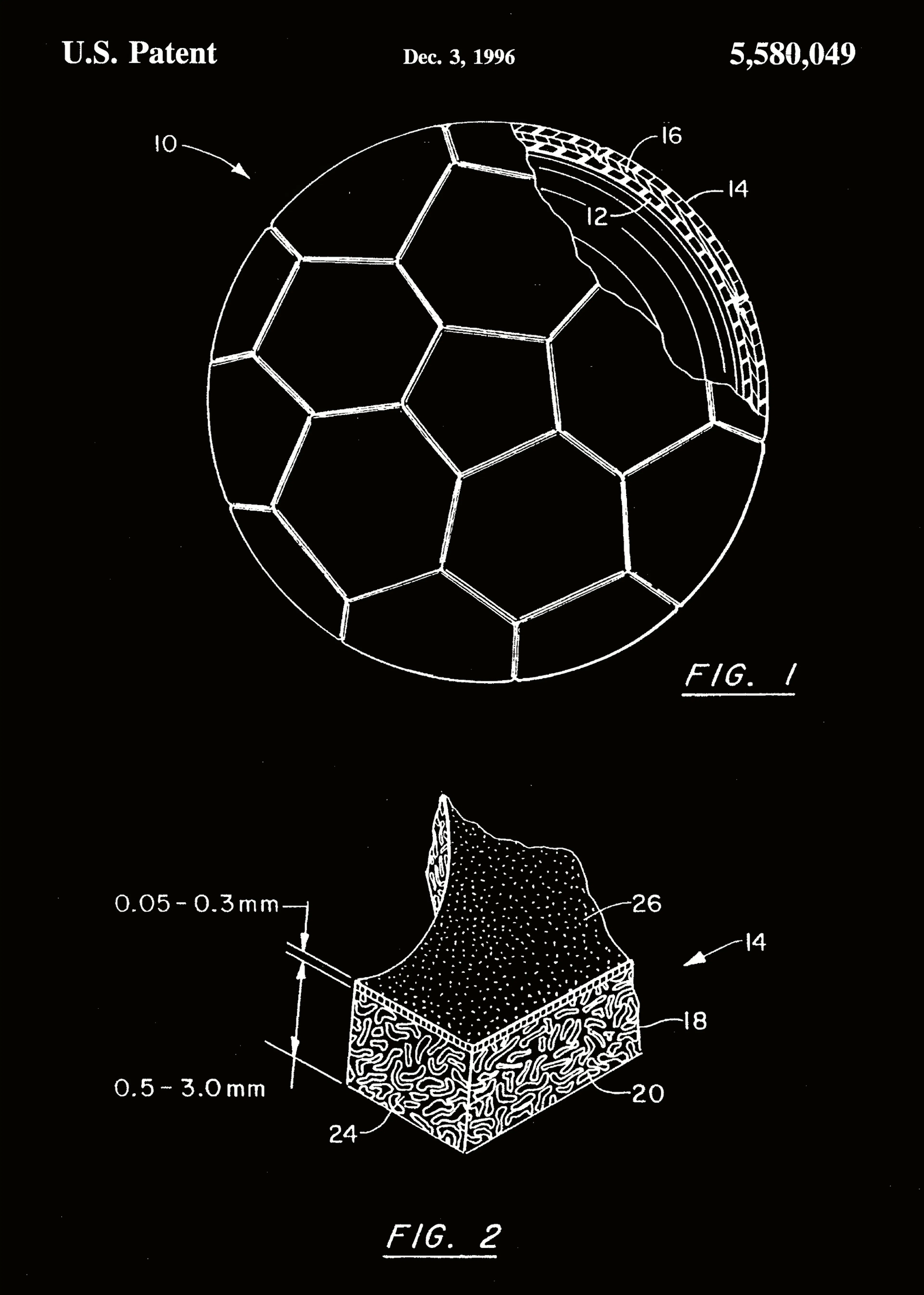 Andreas Magnusson - Soccer Ball Patent Design Poster 0
