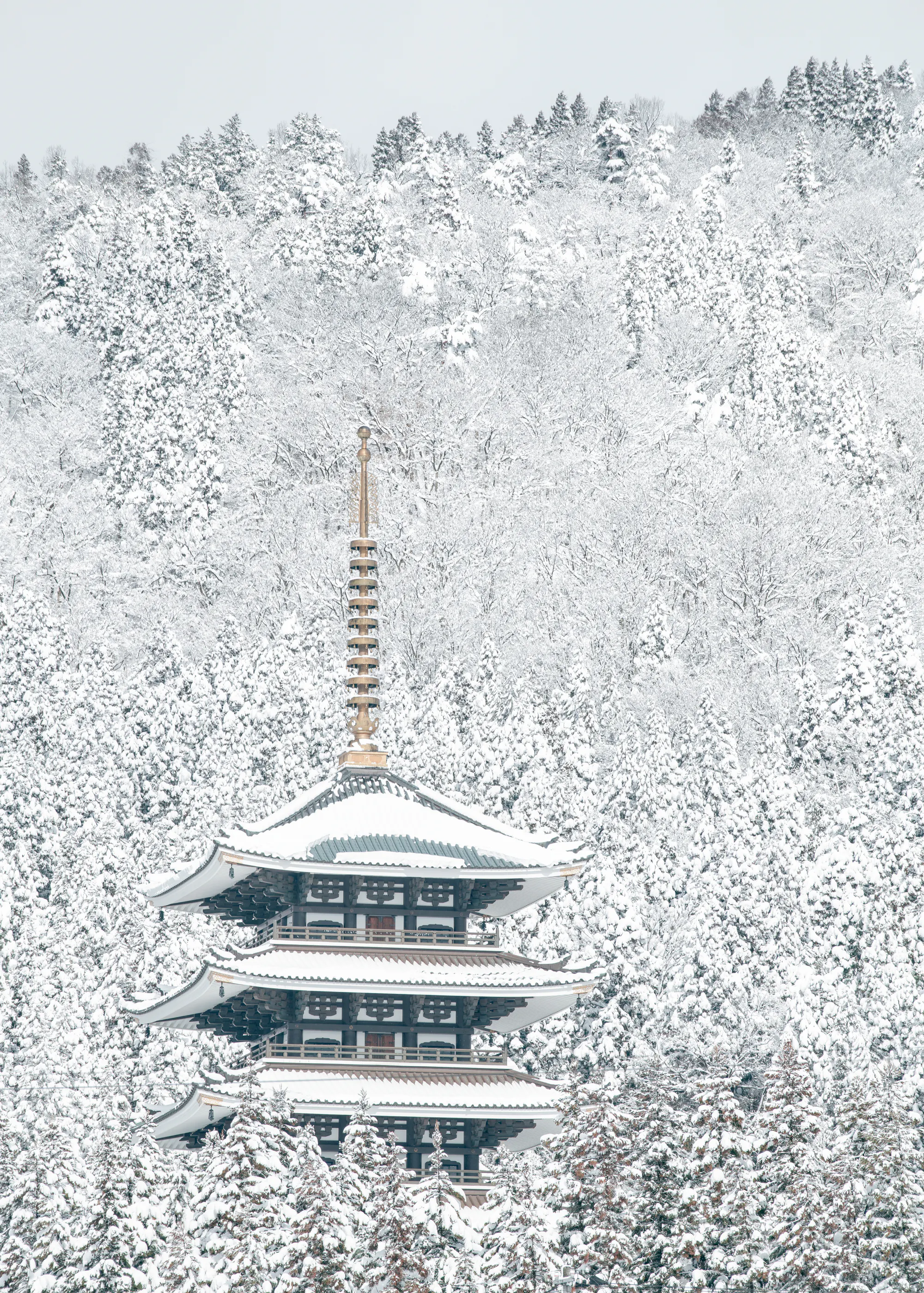 Naoya Yoshida - Havas Japán Pagoda Poszter 0