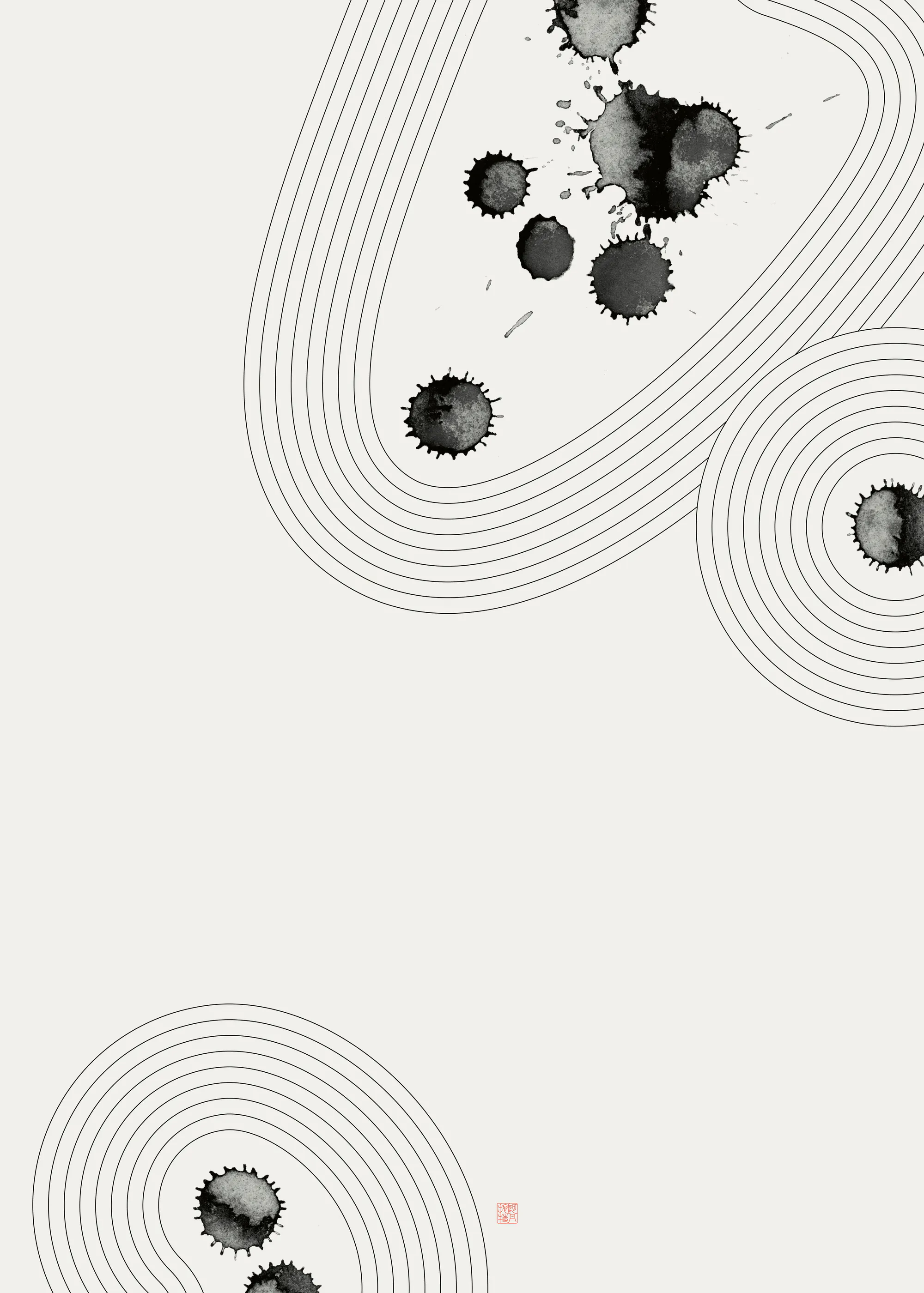 Thoth Adan - Abstract Zen Garden Poster 0