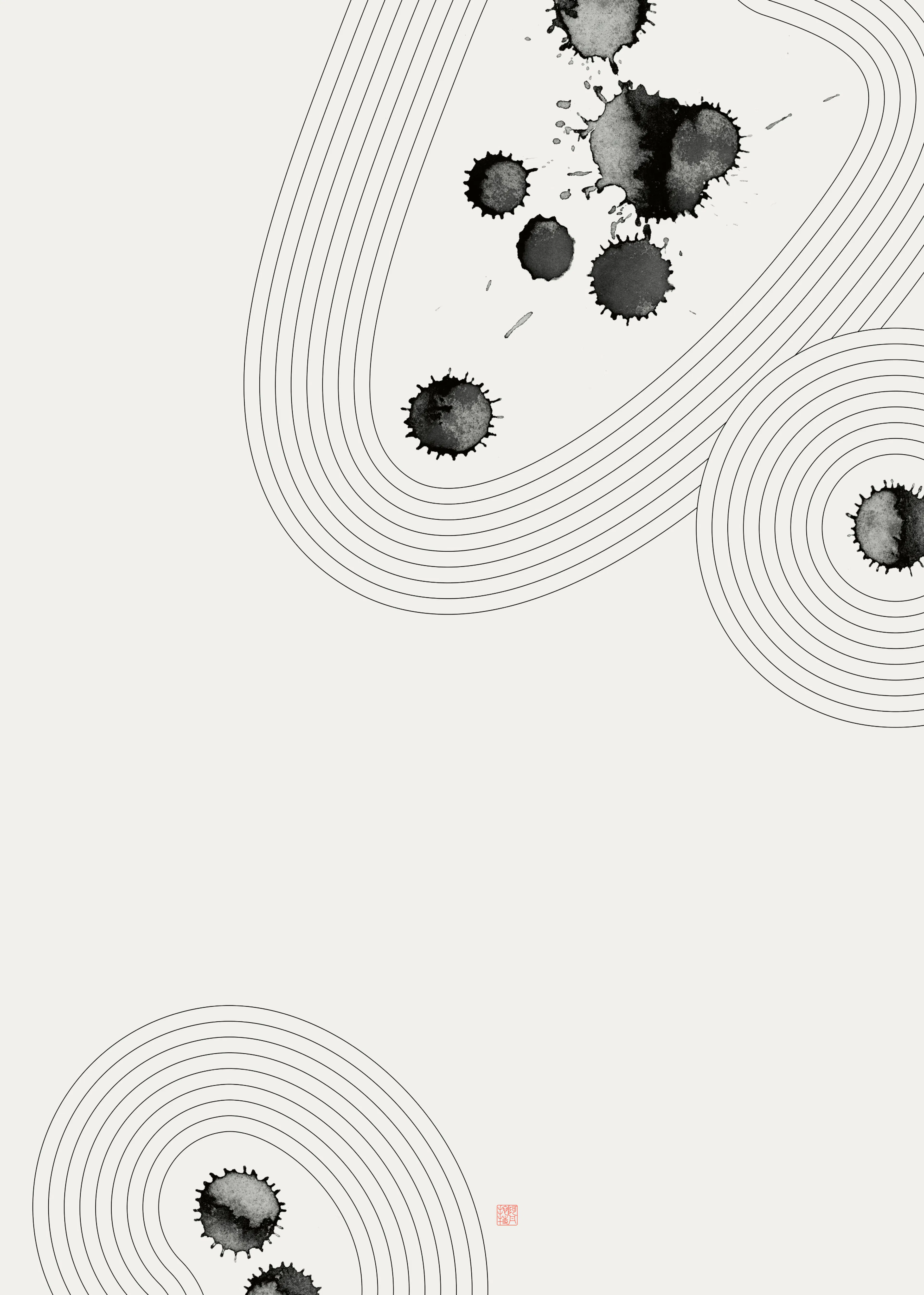 Thoth Adan - Abstract Zen Garden Poster 0