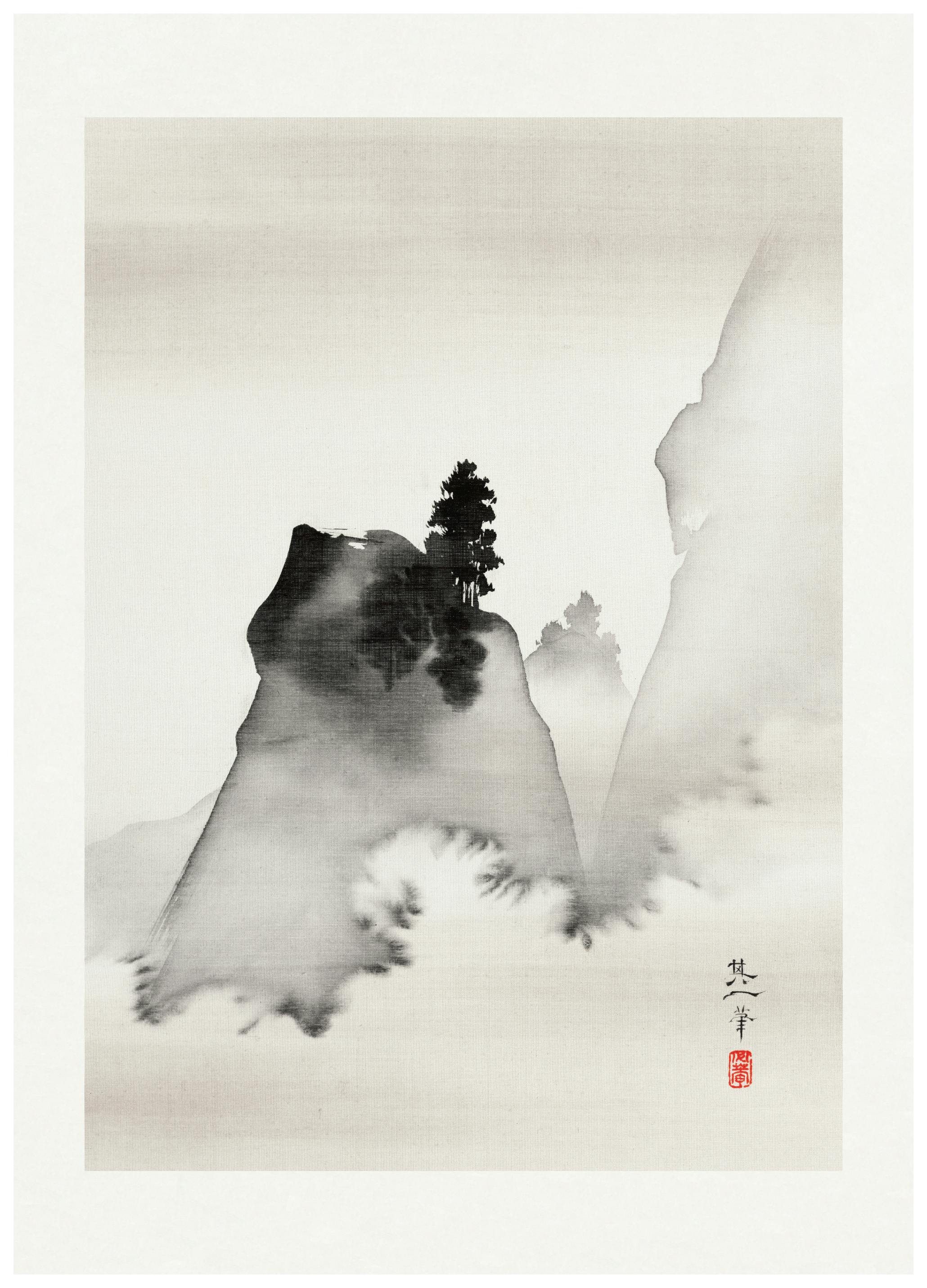 Suzuki Kiitsu - Mountains Plakat (21x30 cm) - Poster Store