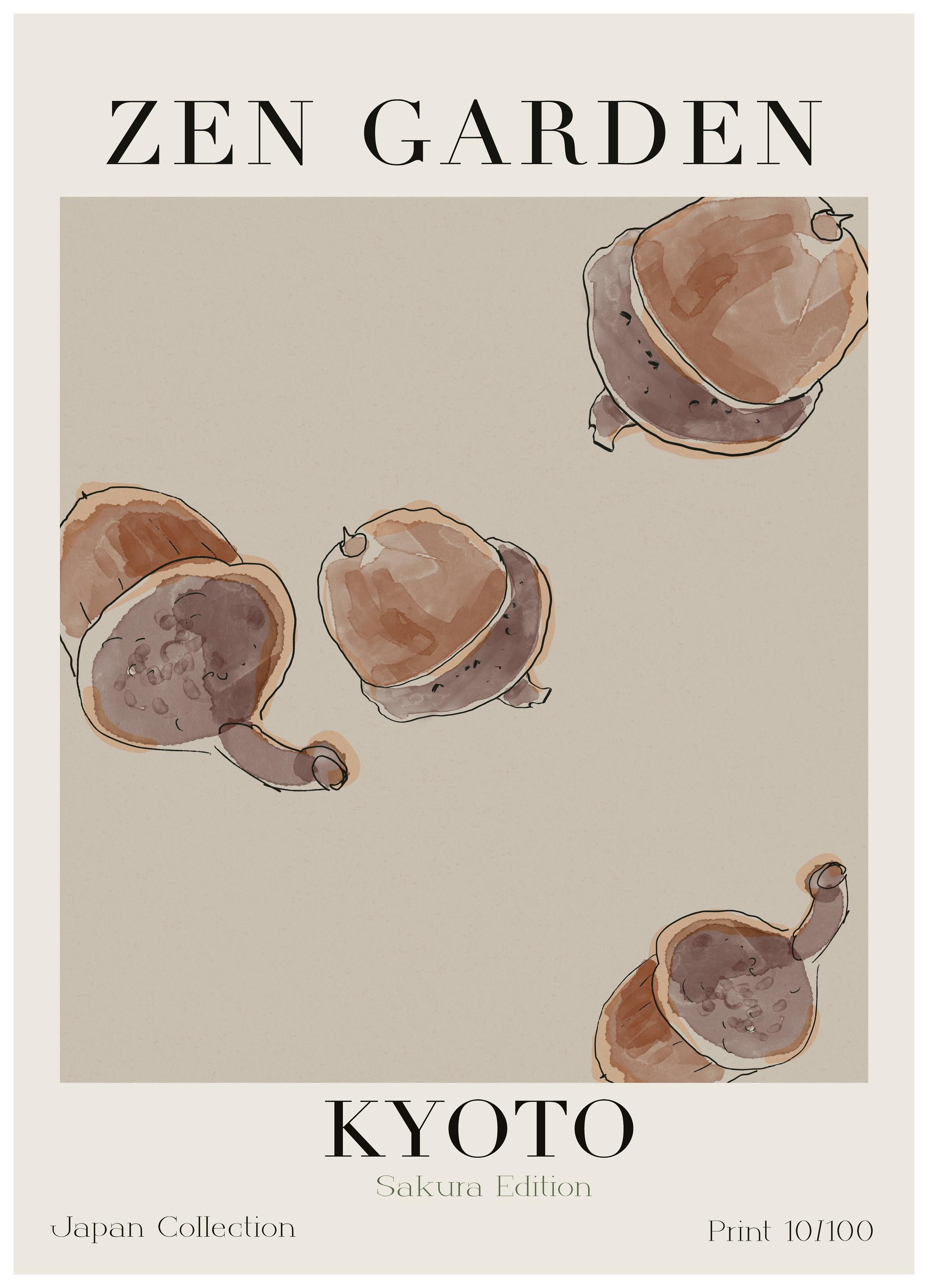 Treechild - Falling Acorns Poster (21x30 cm) - Poster Store