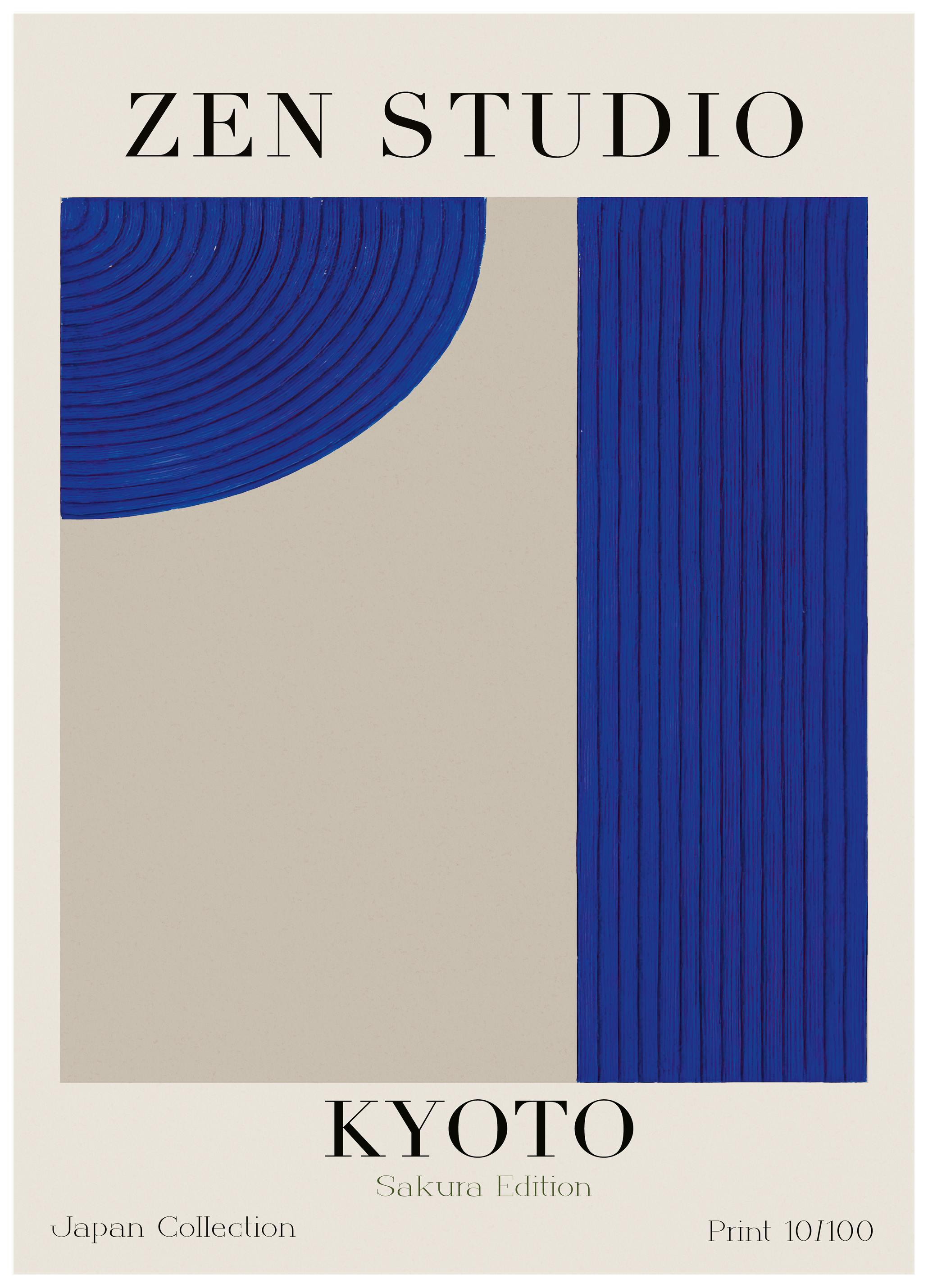 Treechild - Kyoto Blue Harmony Poster (70x100 cm) - Poster Store