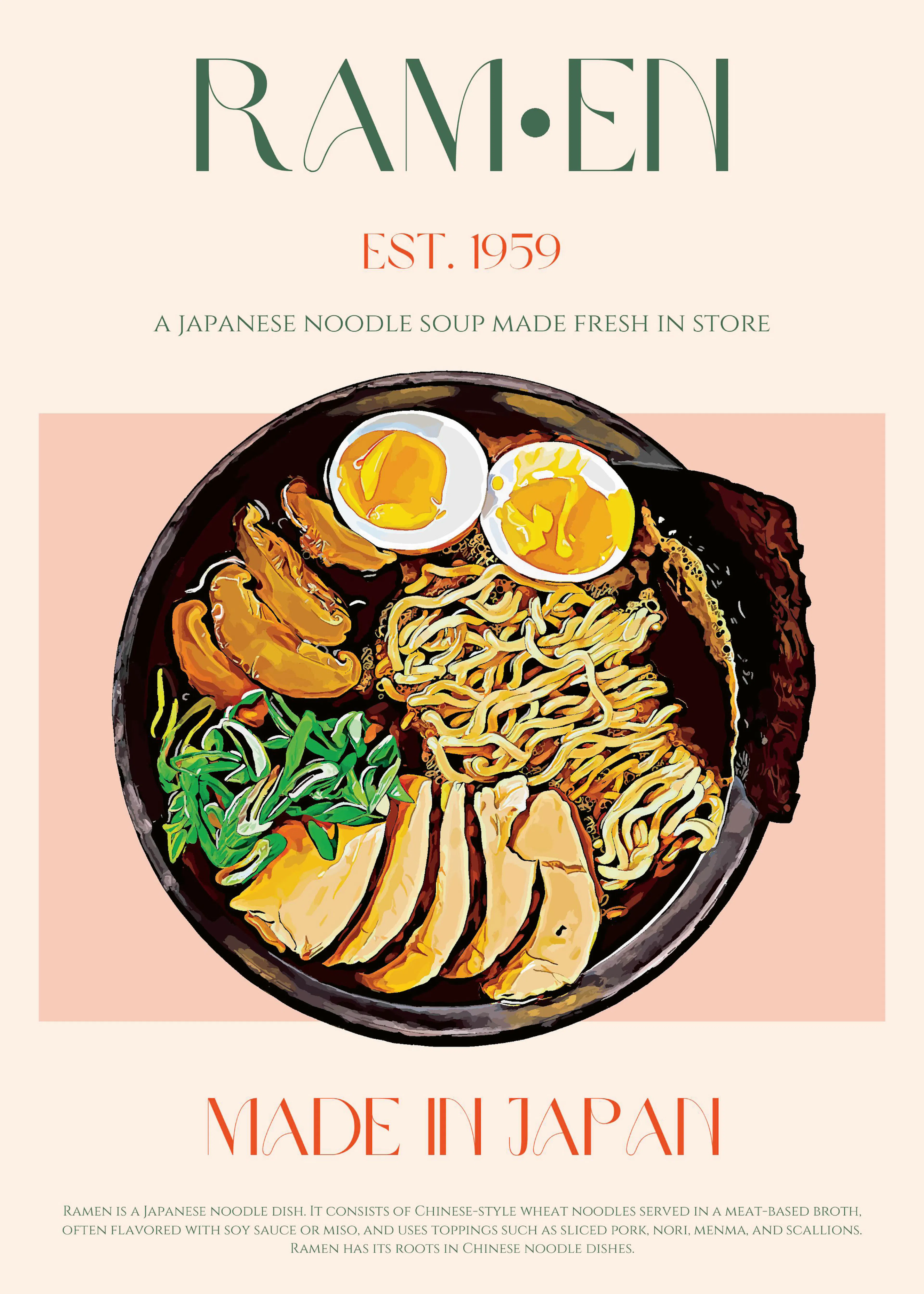 Nazma Khokhar - Savoring Japanese Ramen Bowl Poster 0