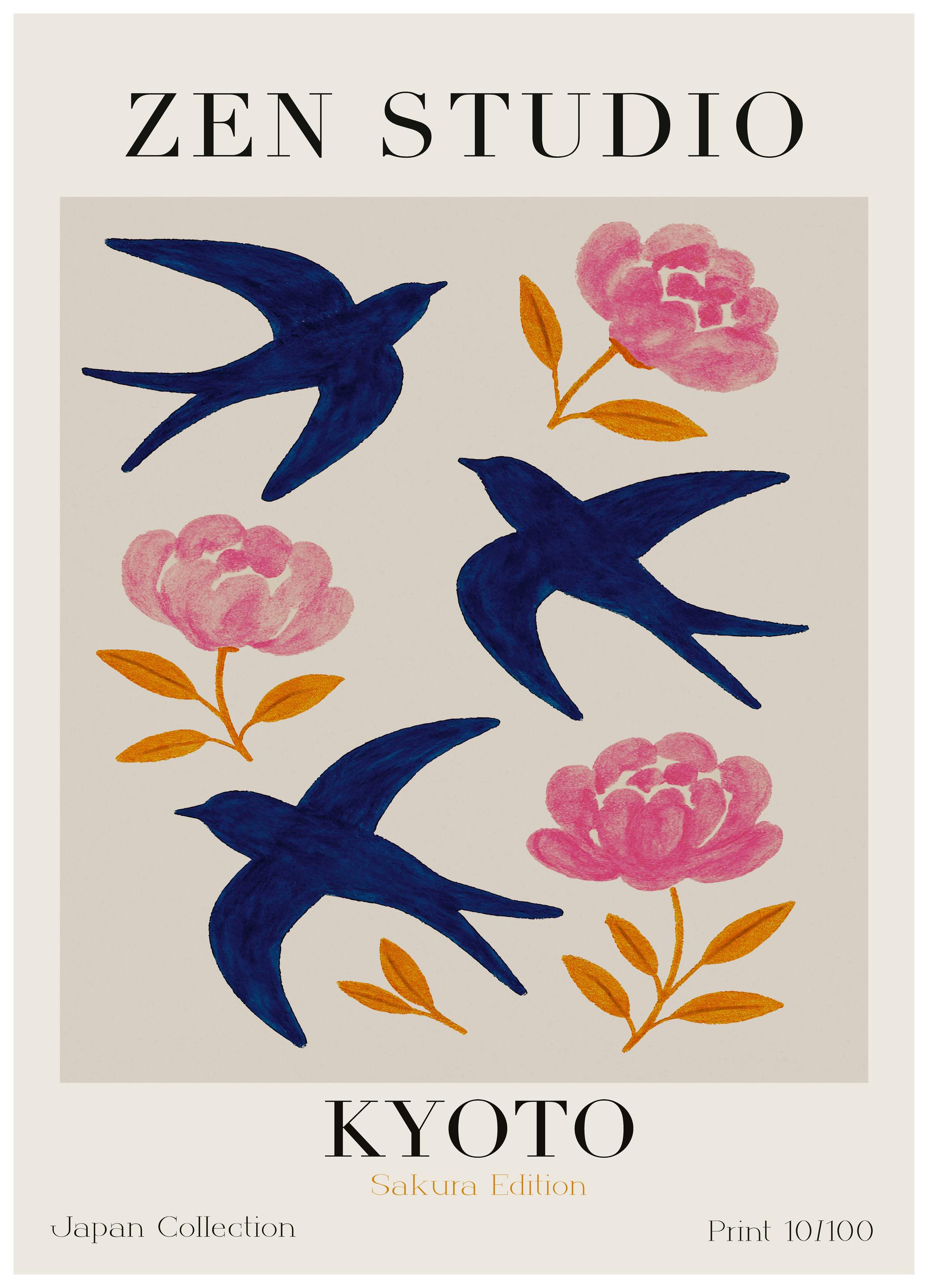 Treechild - Flight and Blossoms Plakat (70x100 cm) - Poster Store