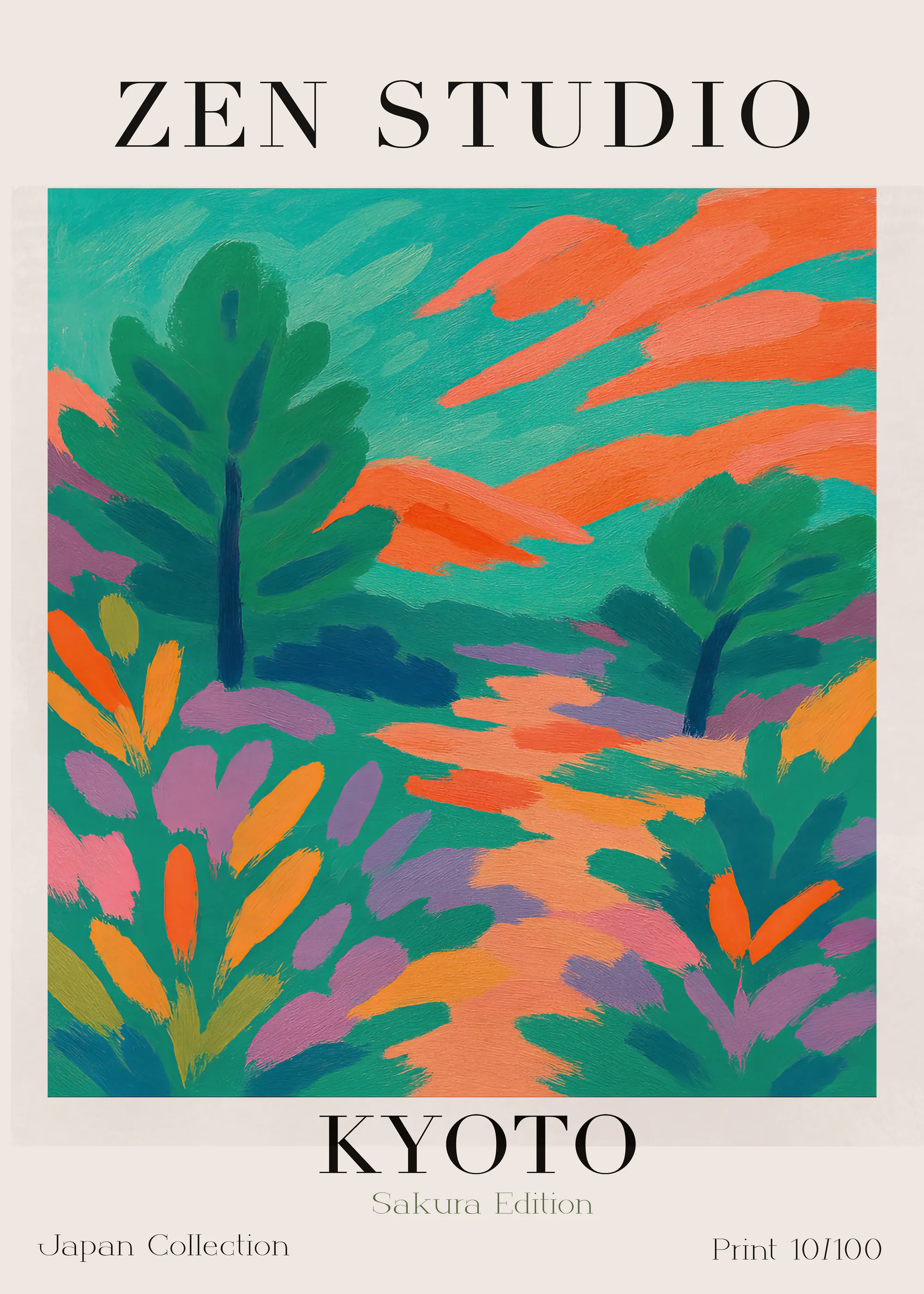 Treechild - Vibrant Kyoto Path Poster 0