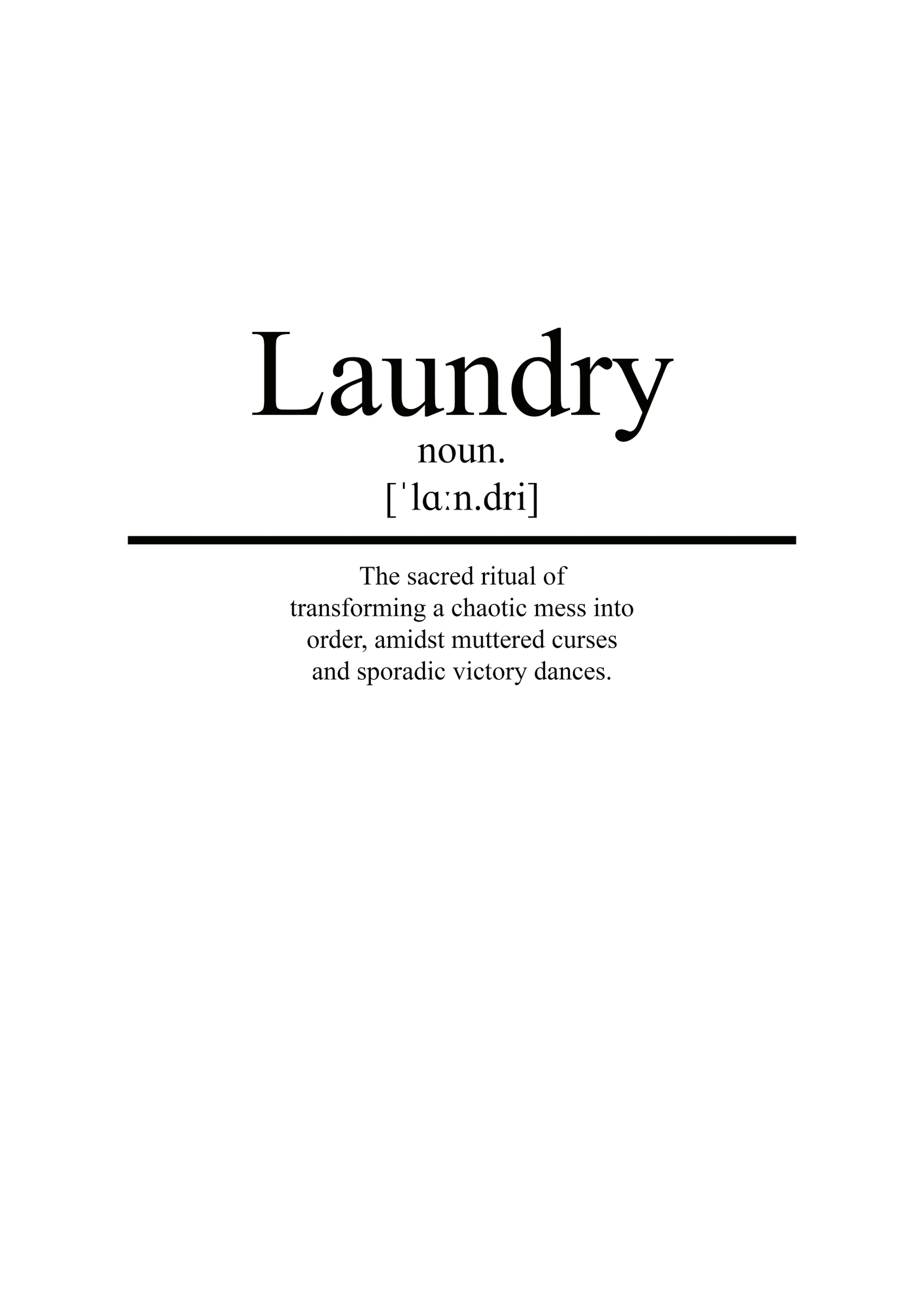 Pictufy Studio - Laundry Day Humor Poster 0