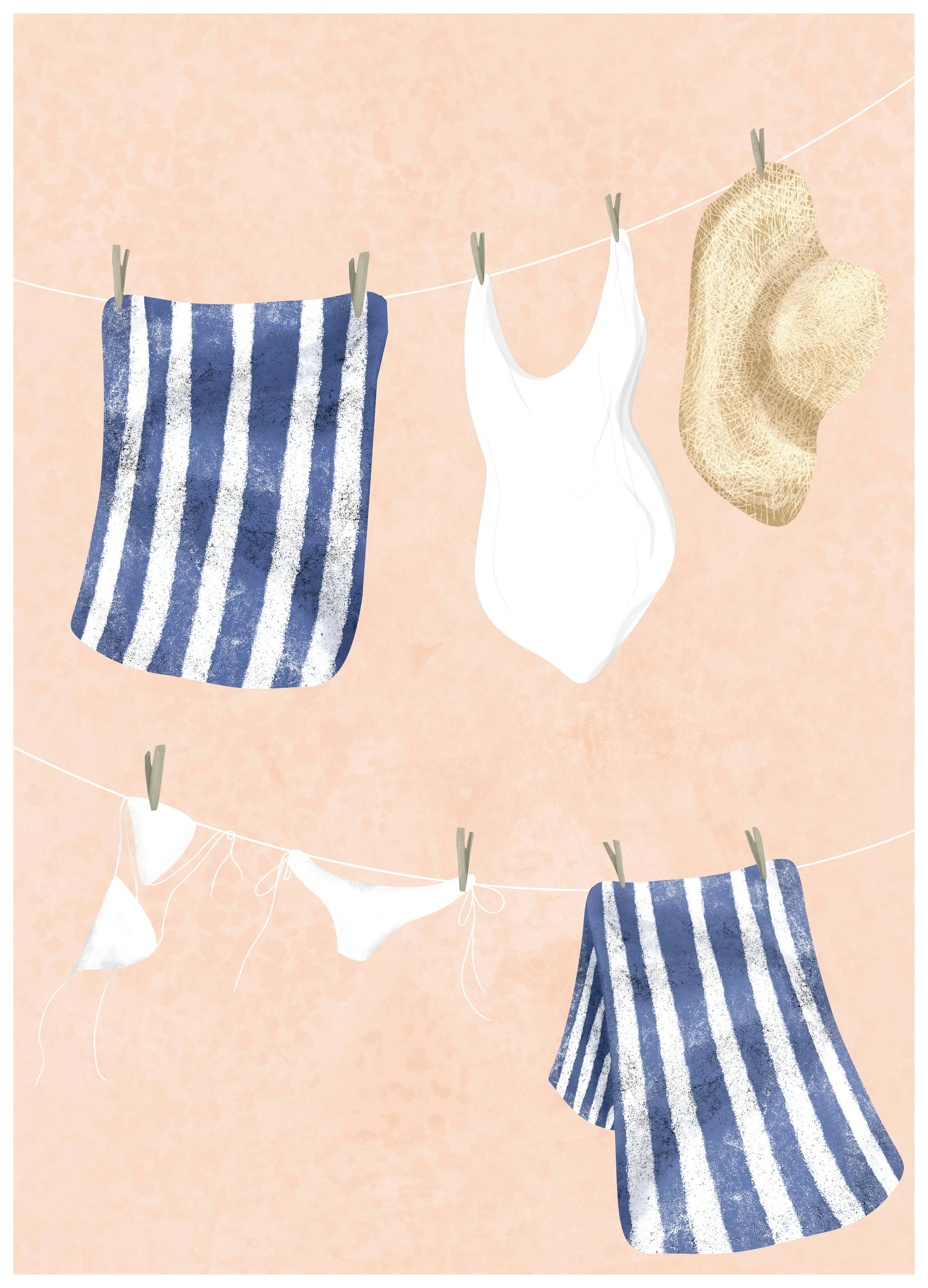 EMELIEmaria - Zomerse Wasdag Poster (40x50 cm) - Poster Store