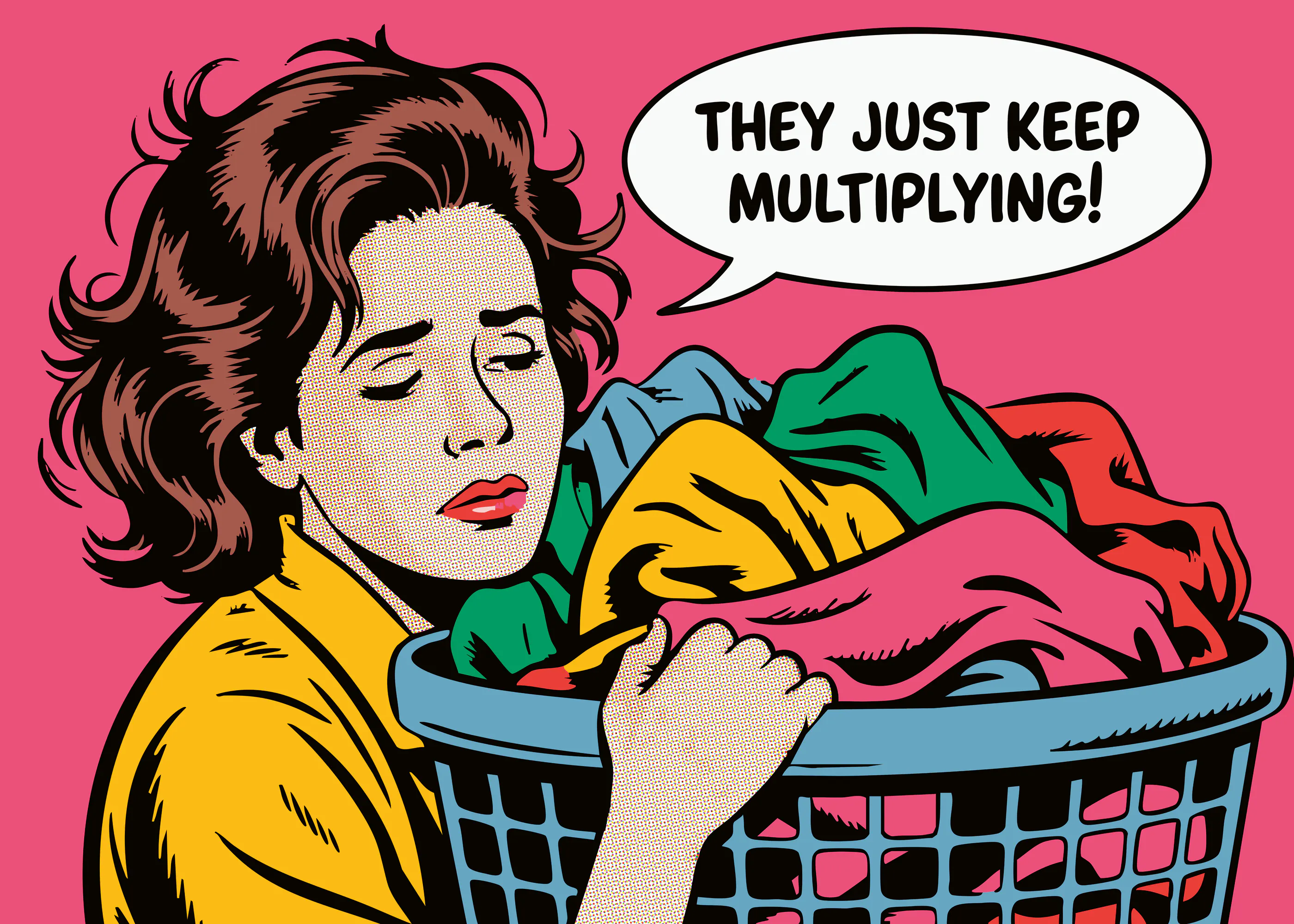 Andreas Magnusson - Multiplying Laundry Frustration Poster 0