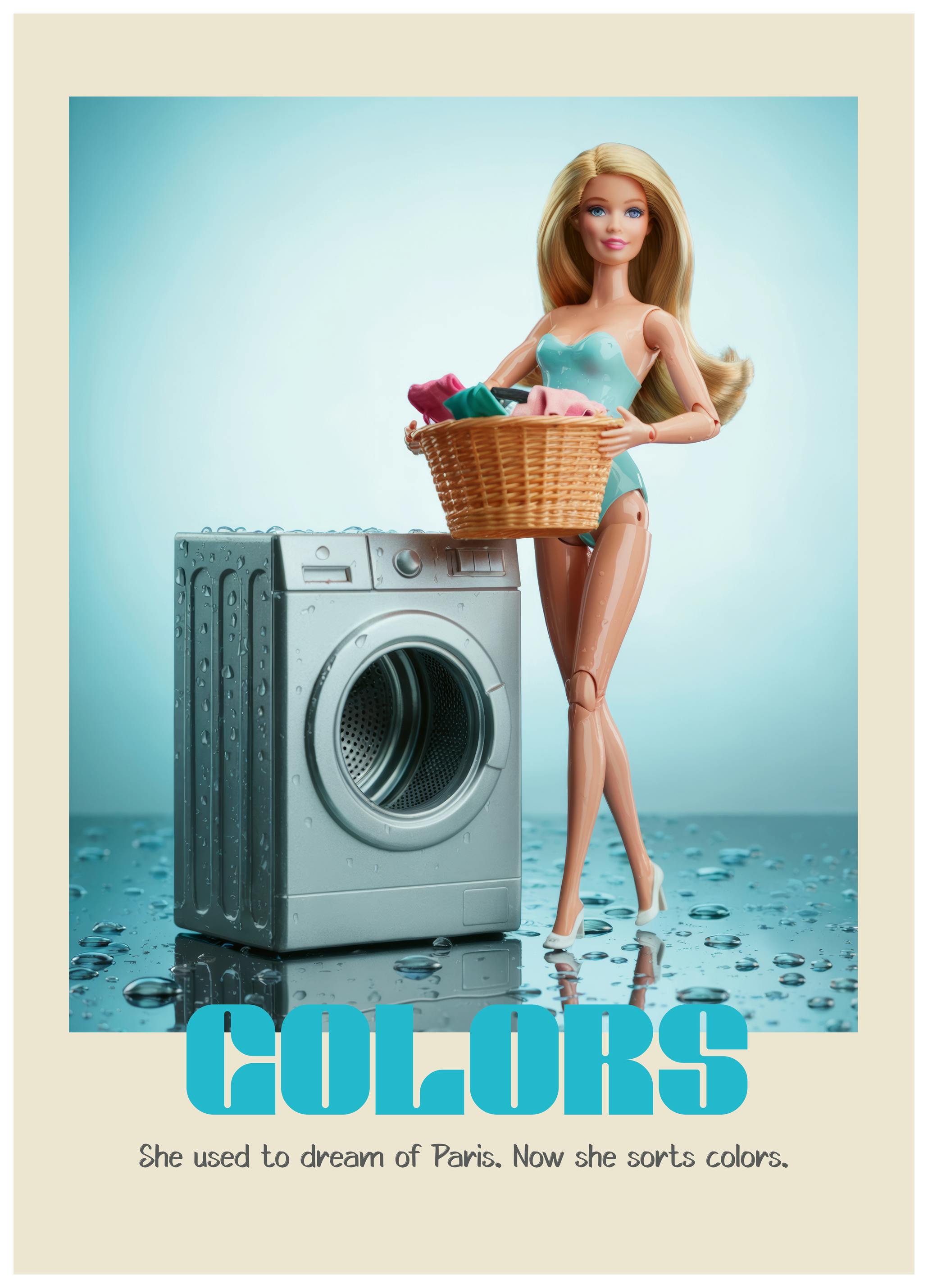 Andreas Magnusson - Doll Laundry Day Poster (21x30 cm) - Poster Store