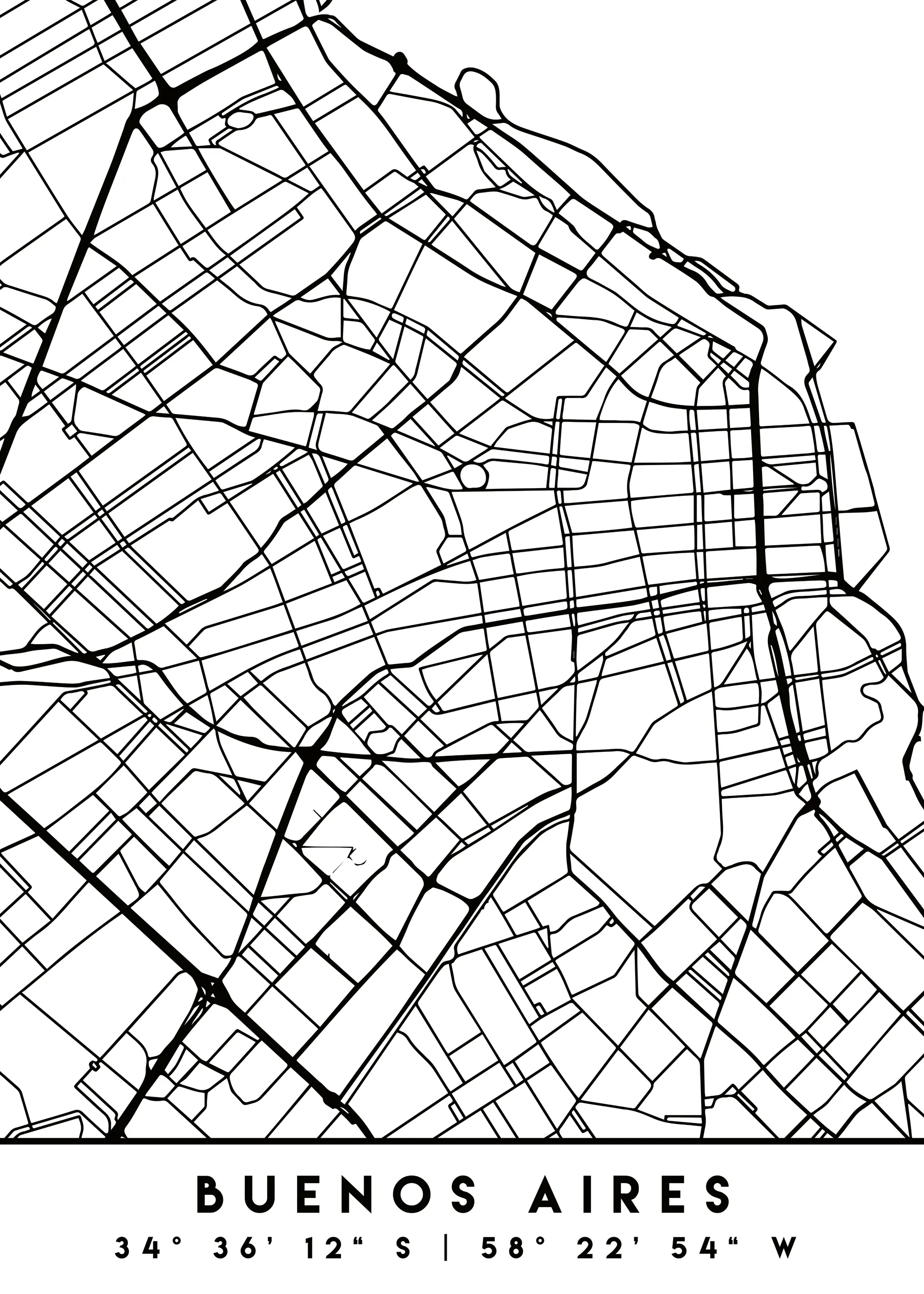 Emiliano Deificus - Buenos Aires City Map Poster 0
