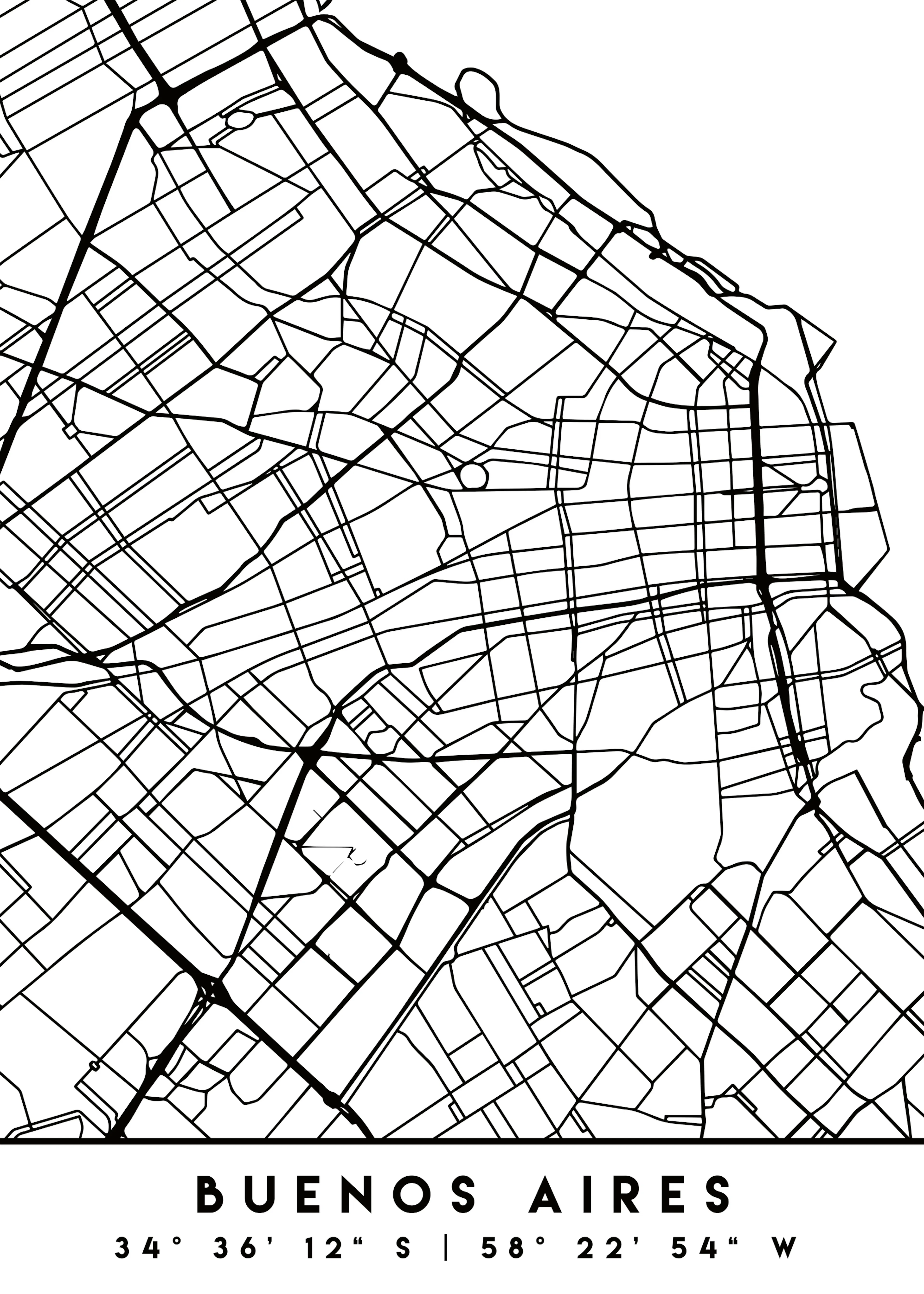 Emiliano Deificus - Buenos Aires City Map Poster 0